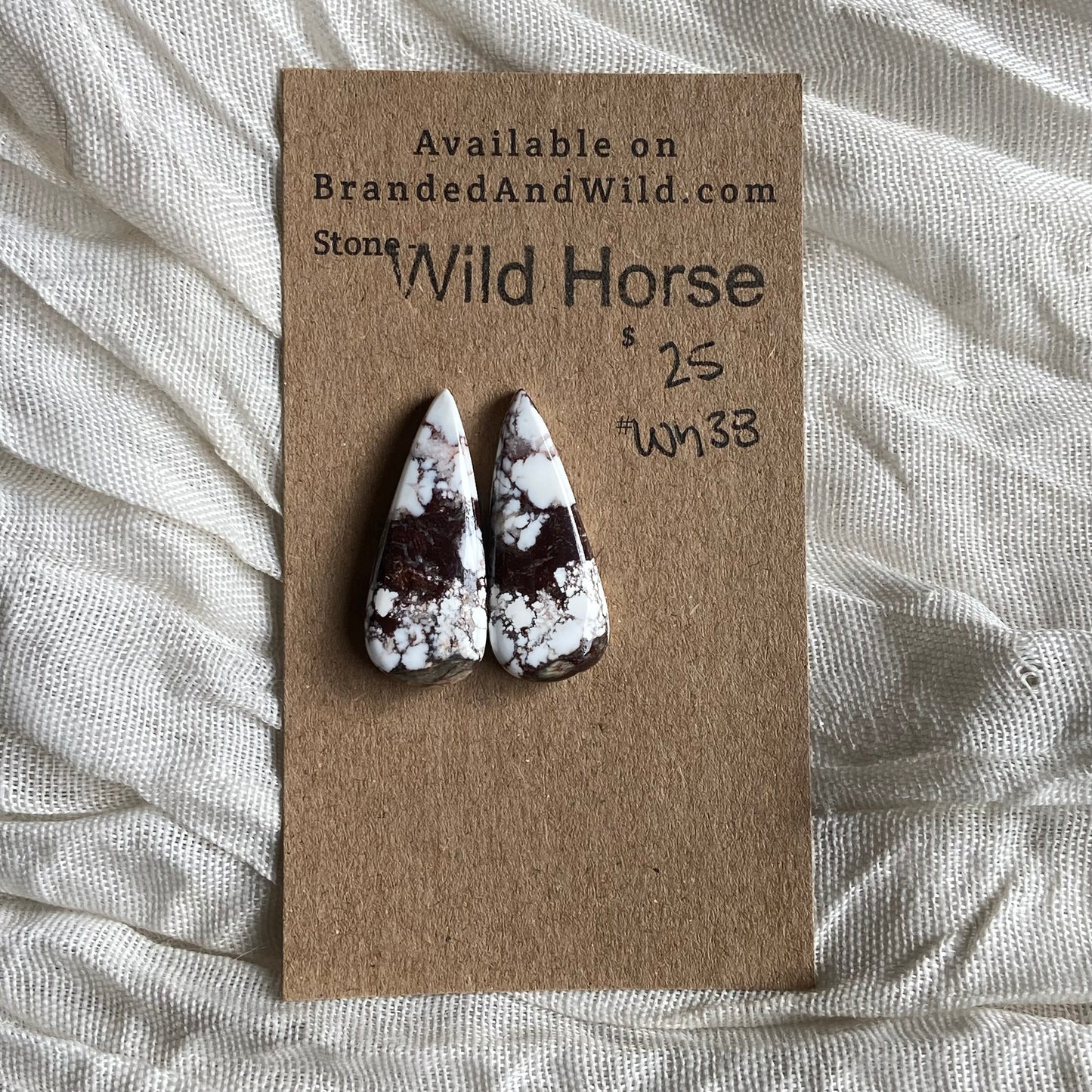 Wild Horse Cabochon - WH38 0822E678-A85C-4B3C-9053-0BFAE49BF52E Brandedandwild.com