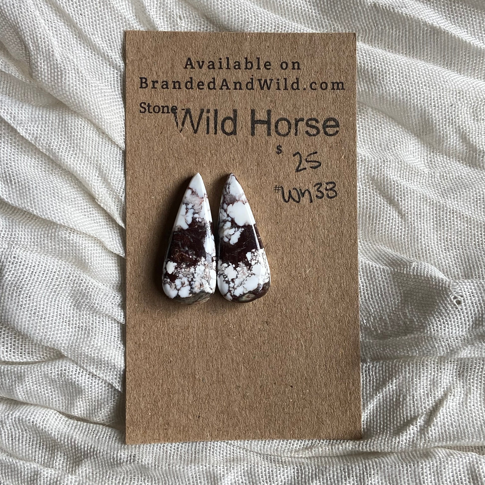 Wild Horse Cabochon - WH38 0822E678-A85C-4B3C-9053-0BFAE49BF52E Brandedandwild.com
