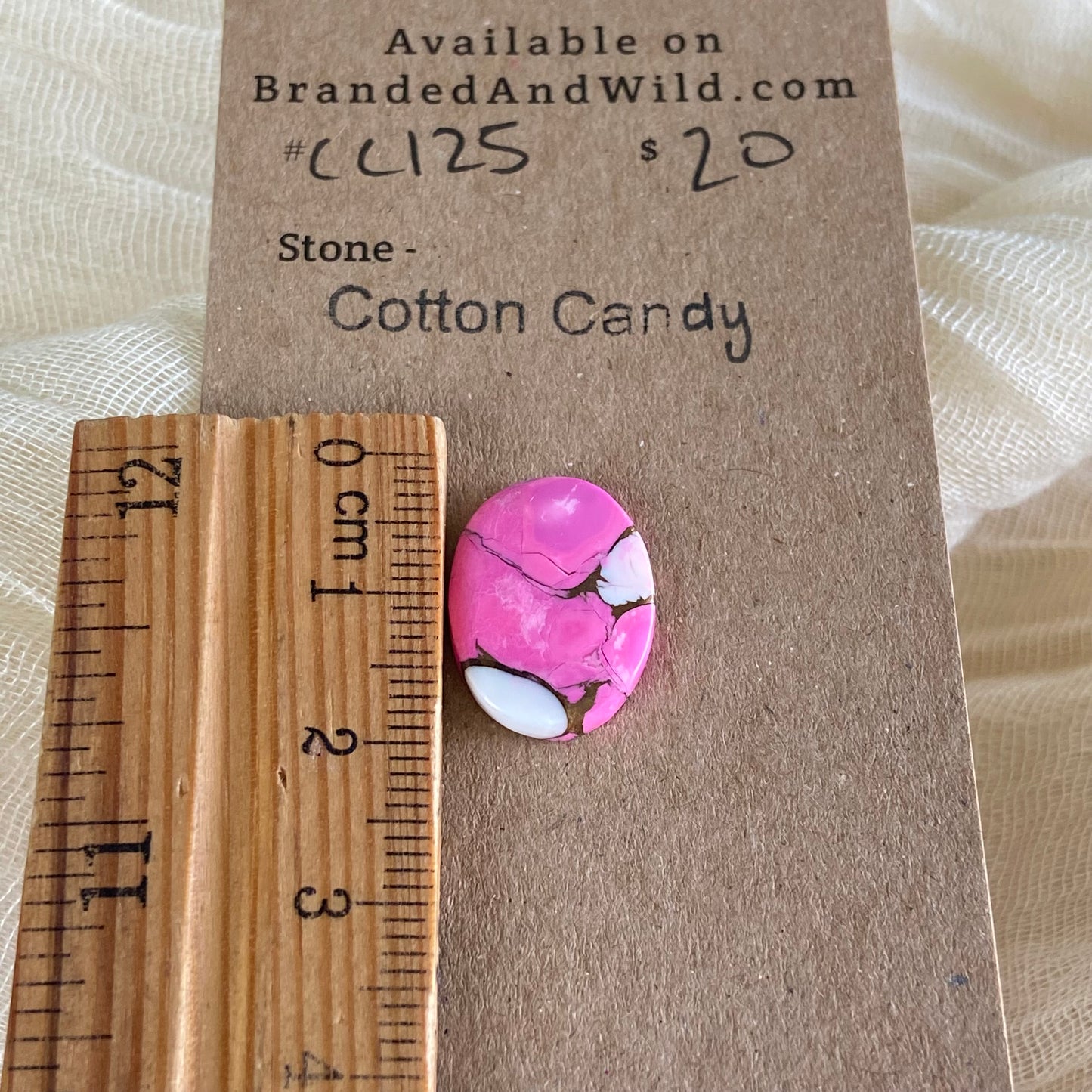 Cotton Candy Cabochon - CC125 0829666A-DA49-4C51-83F4-1F7DBCAA8558 Brandedandwild.com