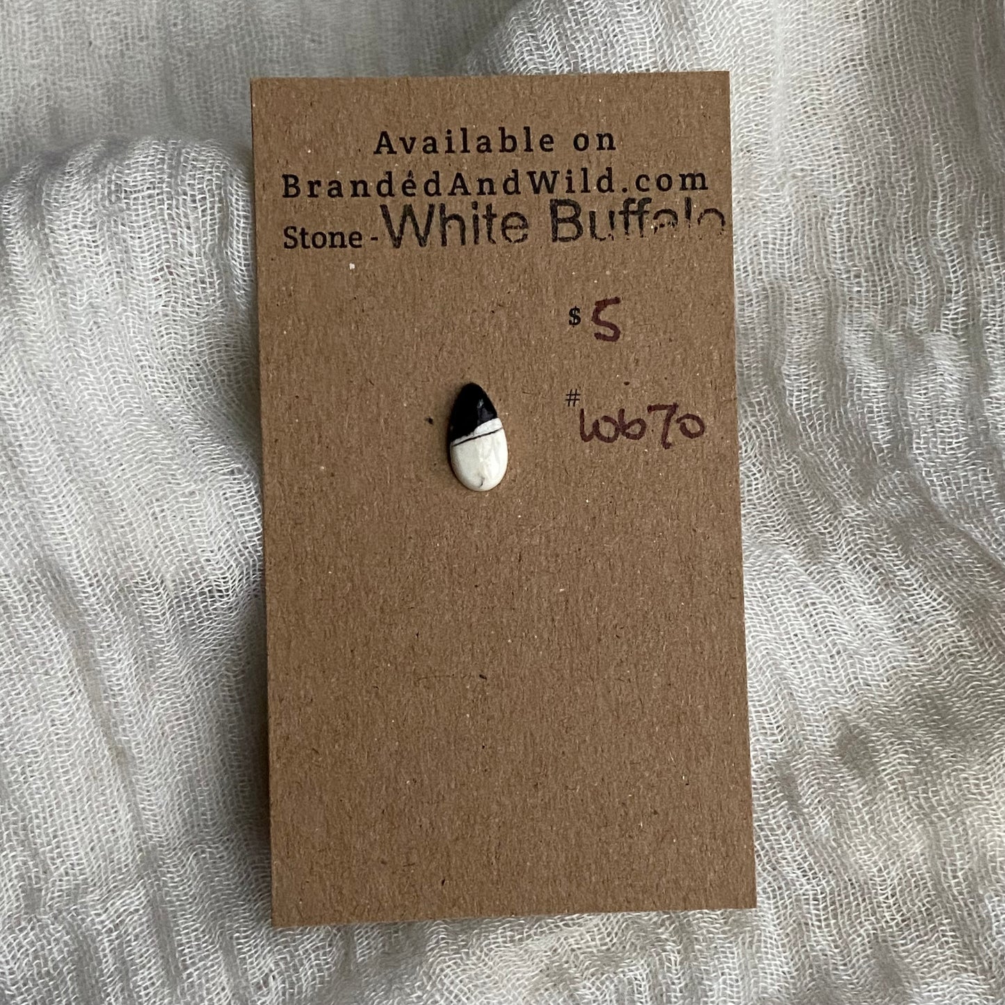 White Buffalo Cabochon - WB70