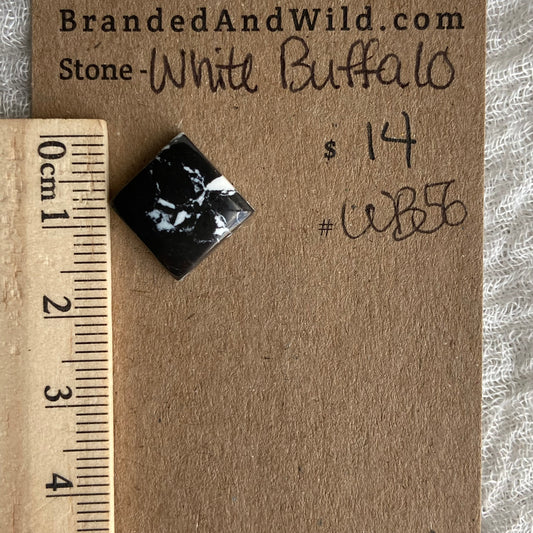 White Buffalo Cabochon - WB56