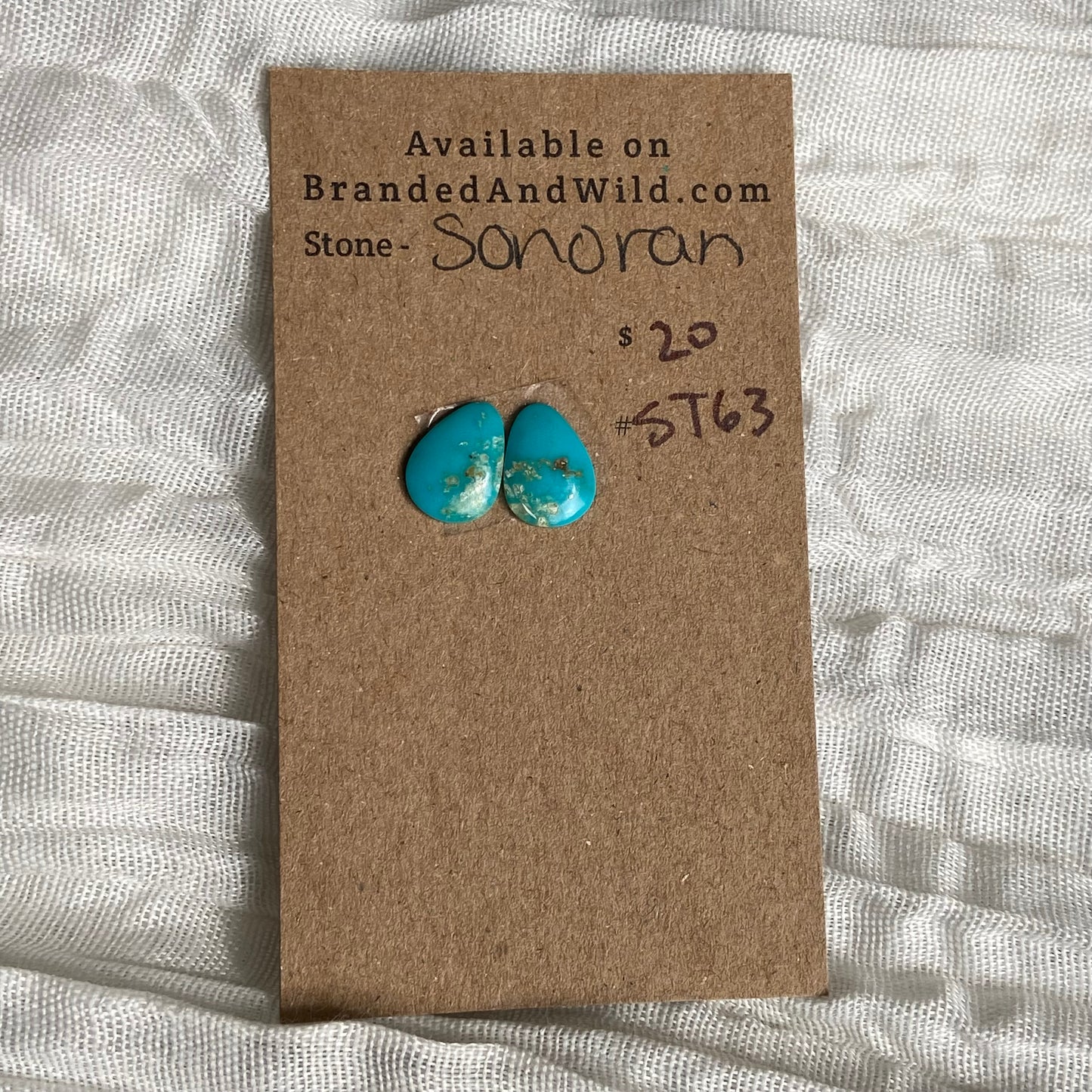 Sonoran Turquoise Cabochon - ST62 08412135-8BD4-4F8A-923B-3FEEFA97CCC4 Brandedandwild.com