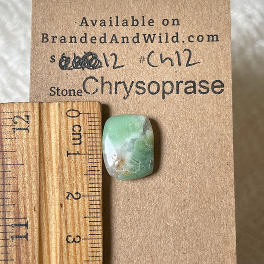 Chrysoprase Cabochon - Ch12 08472146-F859-4856-80AE-162321EEC8B9 Brandedandwild.com