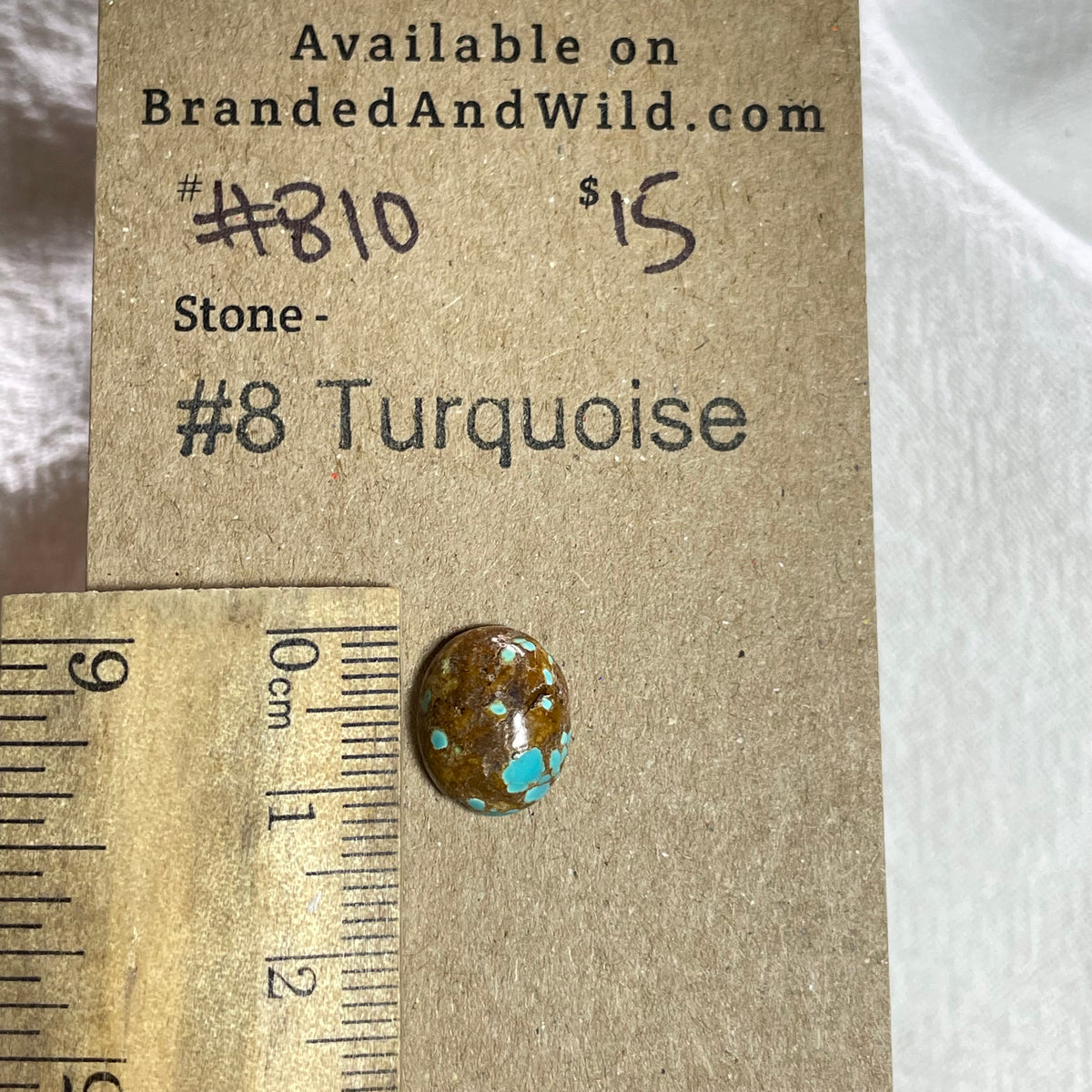 #8 Turquoise Cabochon - 810 086A84D4-57D5-4422-9797-630E26E4C33E Brandedandwild.com