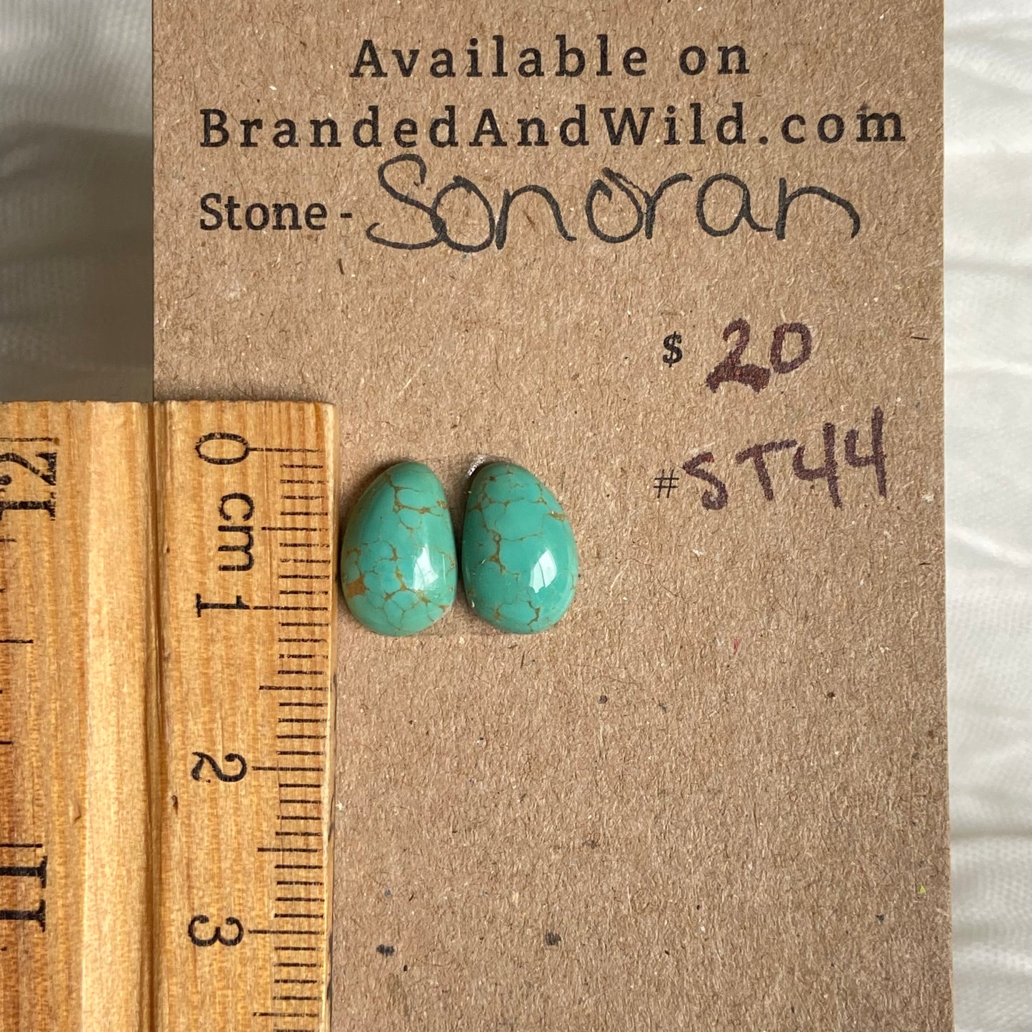 Sonoran Turquoise Cabochon - ST44 086AD4A7-F996-43F1-83F2-9C2955238285 Brandedandwild.com