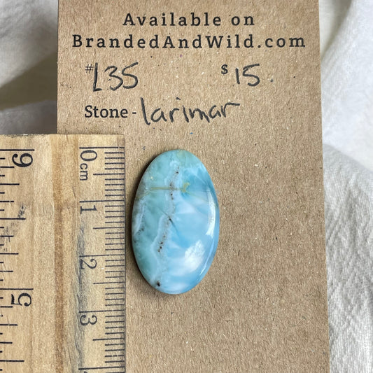 Larimar Cabochon - L35 086BD115-7FAB-4C95-8AC0-CCF40600AD3C Brandedandwild.com