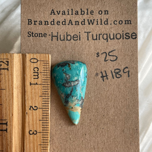 Hubei Turquoise Cabochon - H189 086E1AD1-E219-4CA0-BC6D-02E4424C785A Brandedandwild.com