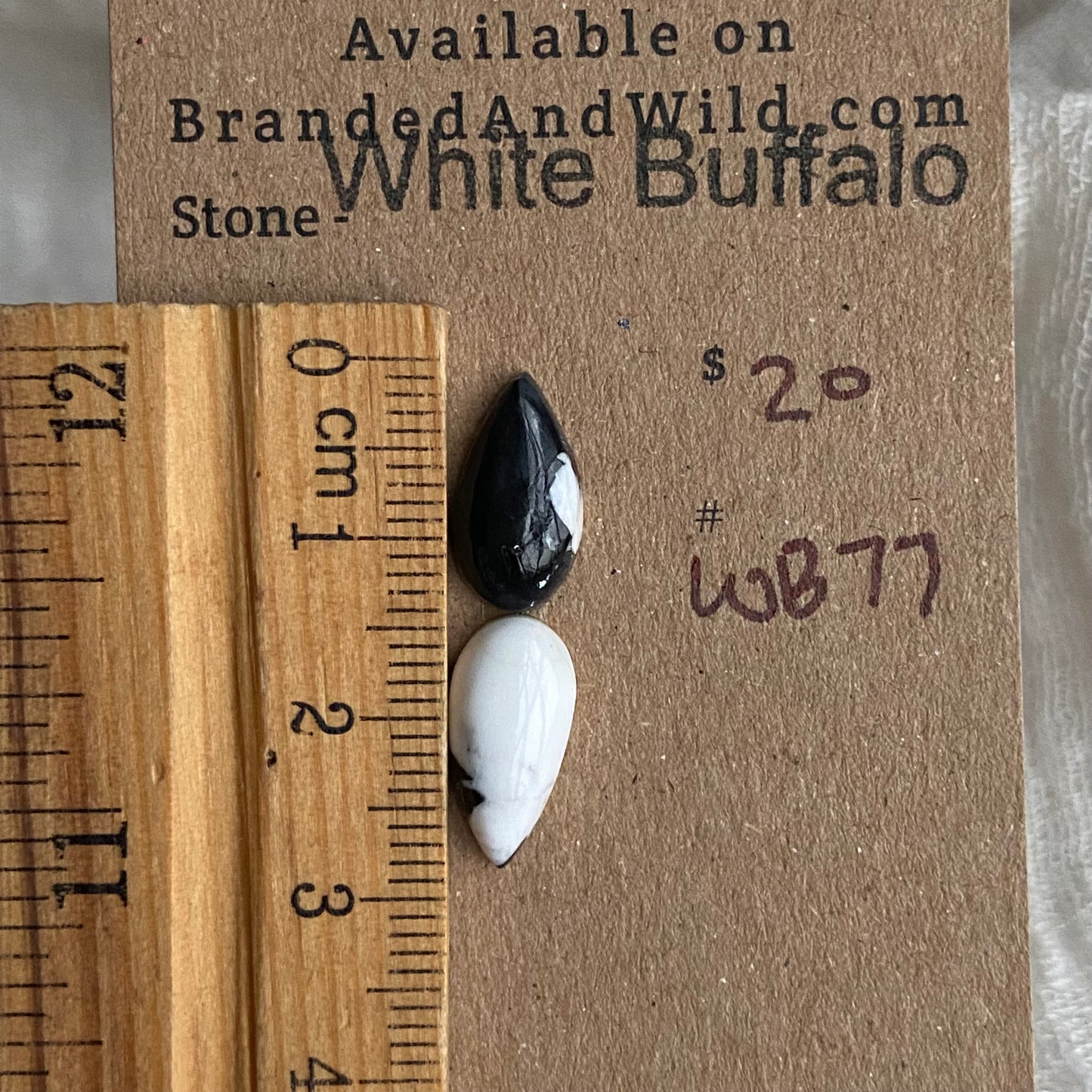 White Buffalo Cabochon - WB77