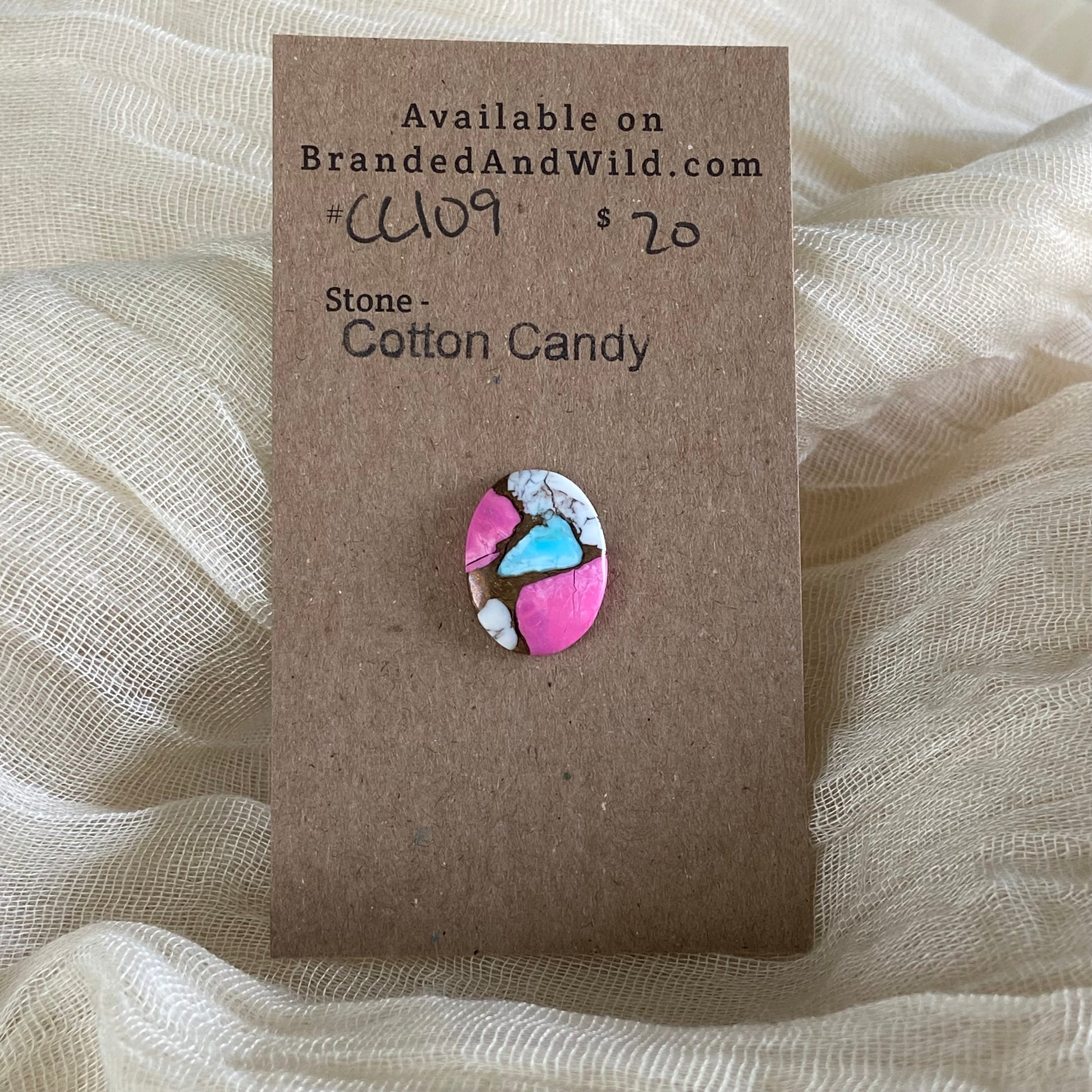 Cotton Candy Cabochon - CC109 08D18311-9963-41B8-B961-568E0D43EADA Brandedandwild.com