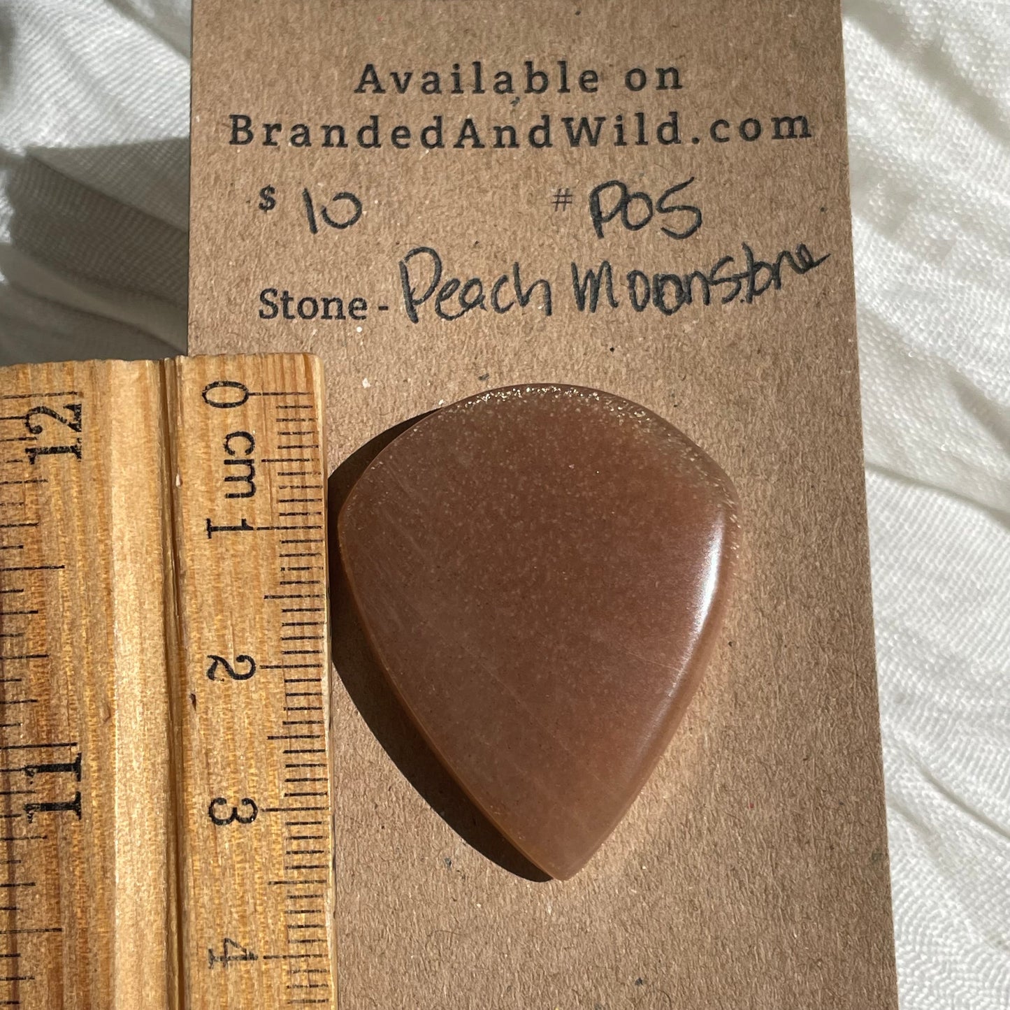 Peach Moonstone cabochon - P05 08E7F219-97F4-423C-98AA-85E7B268244C Brandedandwild.com