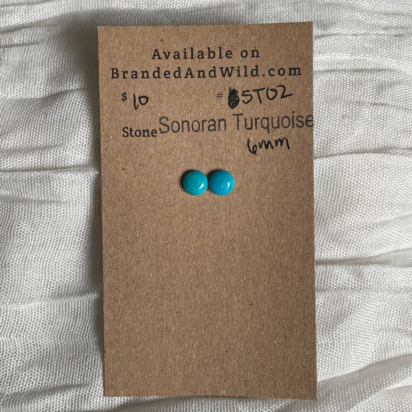 Sonoran Turquoise Cabochon - ST02 08E80D11-61FD-4C11-BE74-22FC46F4D196 Brandedandwild.com