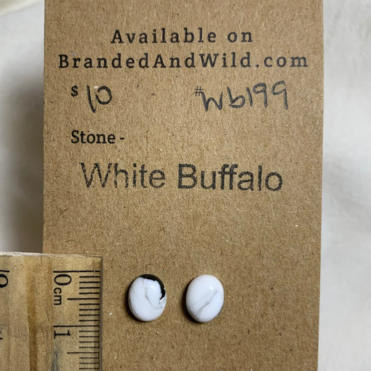 White Buffalo Cabochon - WB199 08FB492F-5262-419B-A016-228AD36104A3 Brandedandwild.com