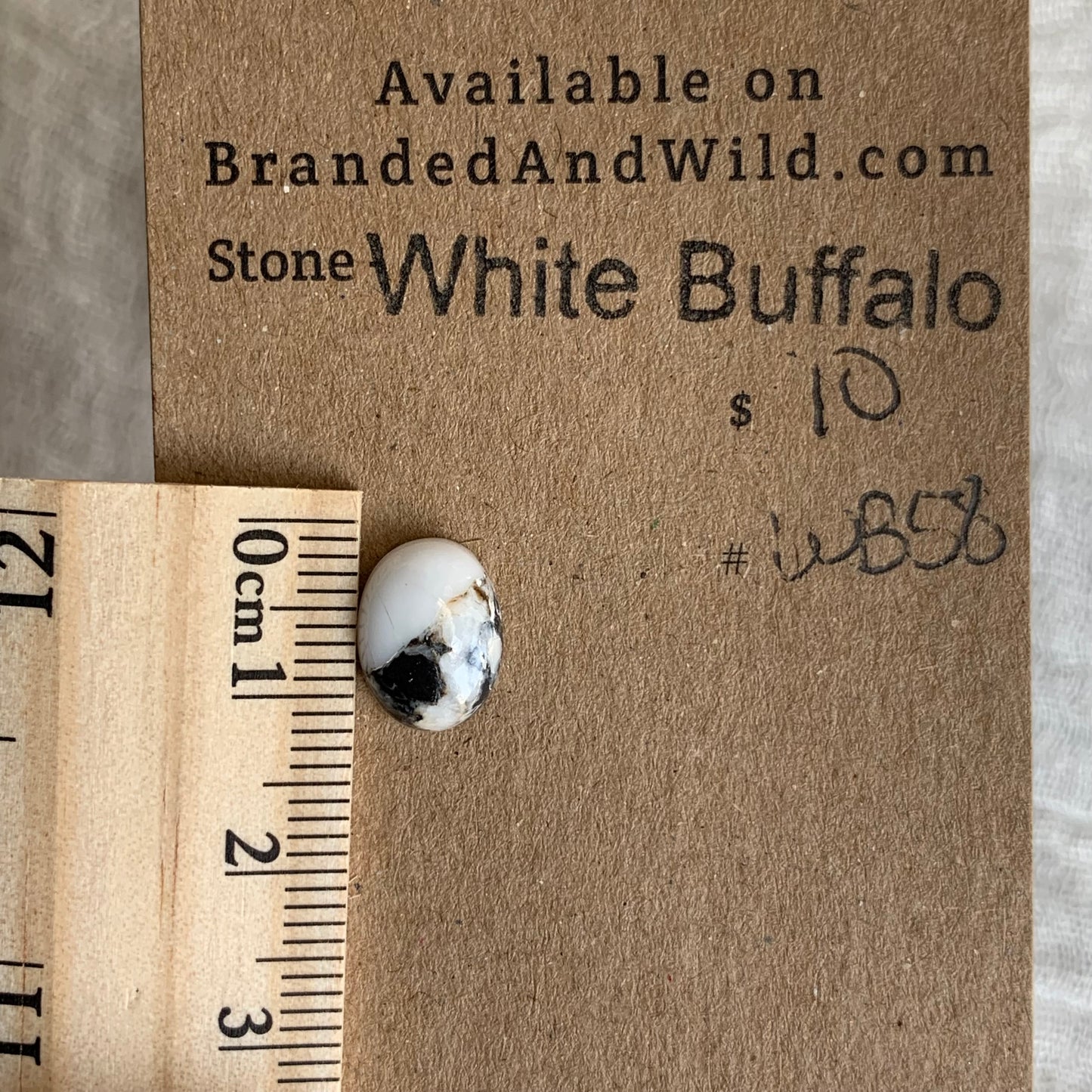 White Buffalo Cabochon - WB58