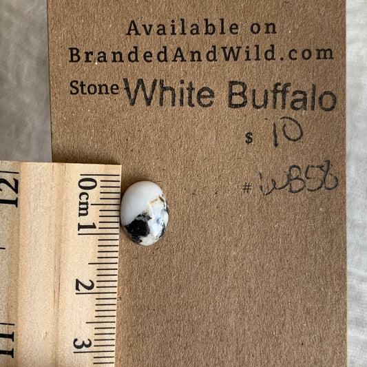 White Buffalo Cabochon - WB58