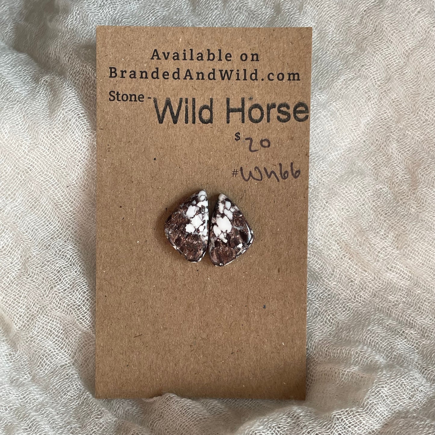 Wild Horse Cabochon - WH66 0935E091-2F04-47D0-81DB-CA258349F8E8 Brandedandwild.com