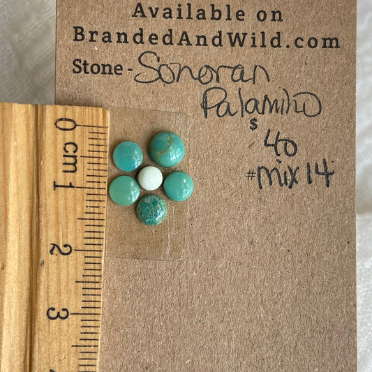 Palomino/ Sonoran Turquoise Cabochon - MIX14