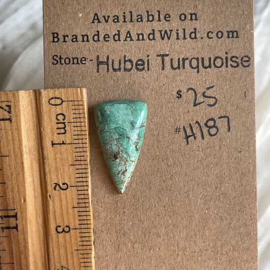 Hubei Turquoise Cabochon - H187 095EC9E5-0FDC-49D3-8BEB-BBA29B8CD23F Brandedandwild.com