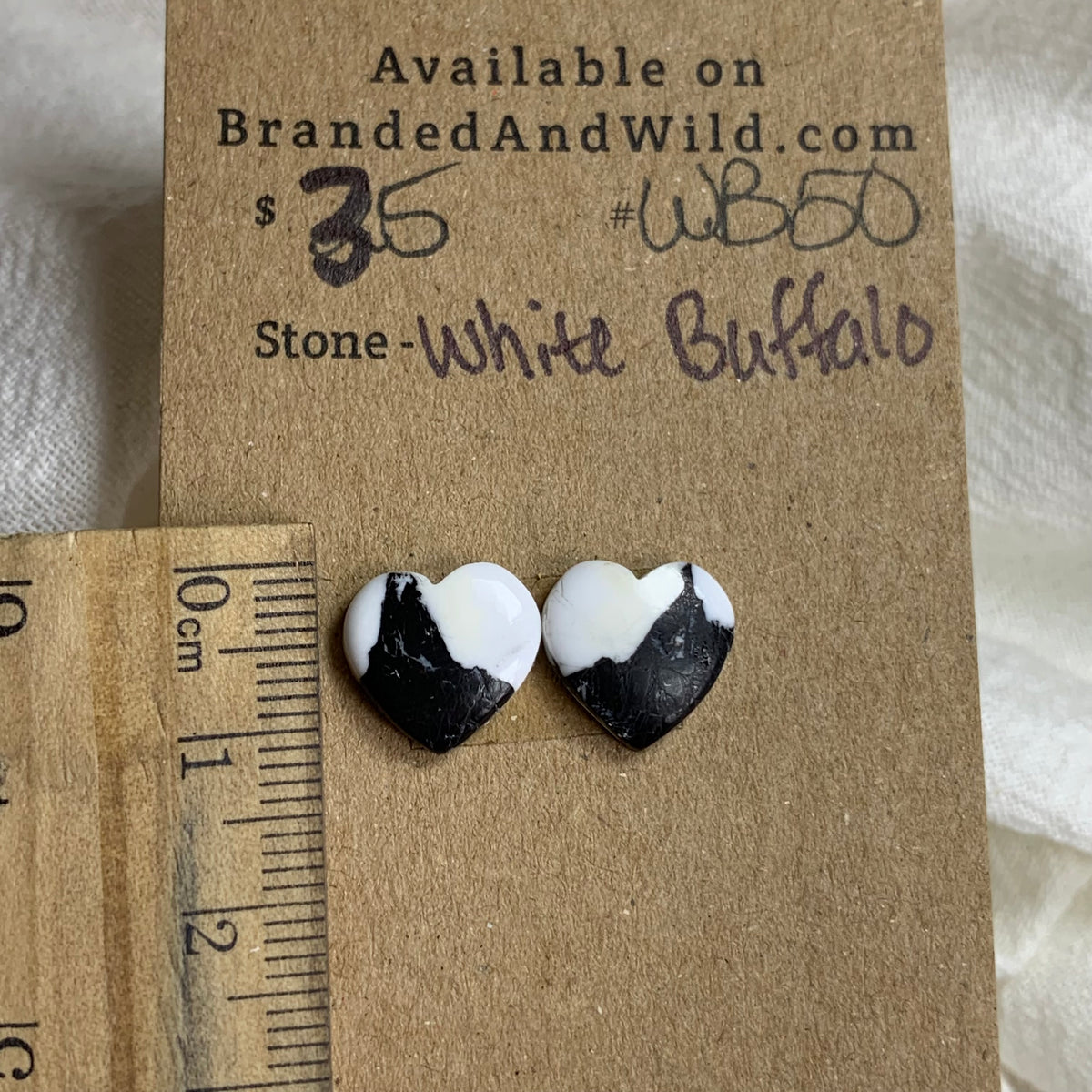 White Buffalo Cabochon - WB50 09A6F480-31C9-4777-BDEA-C94D04CFCB83 Brandedandwild.com