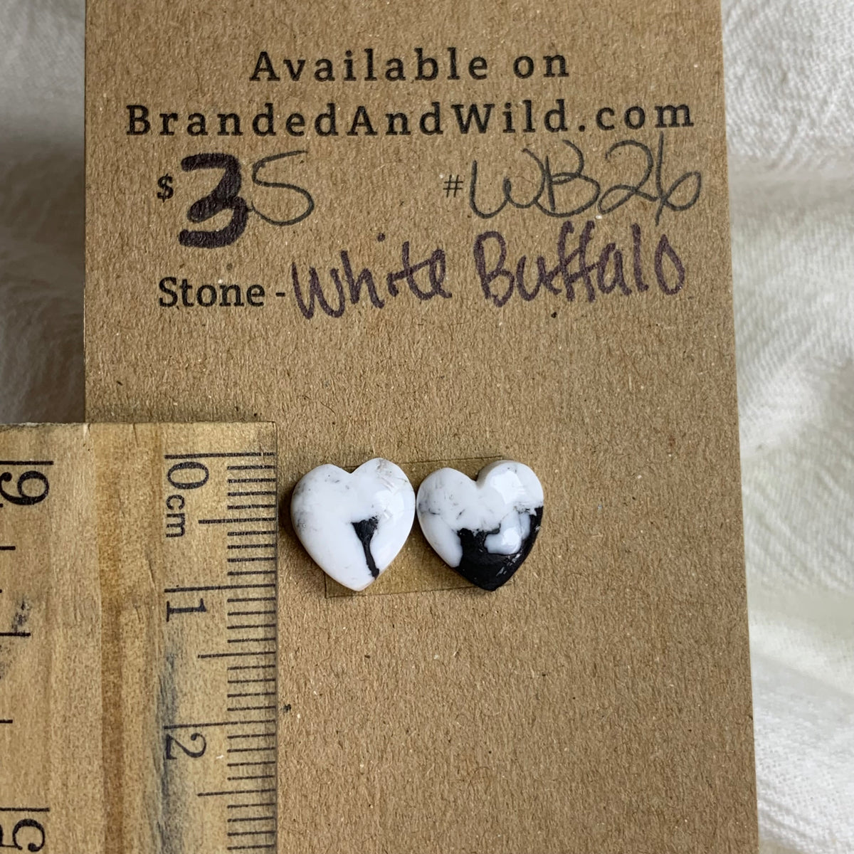 White Buffalo Cabochon - WB26 09AB3BF2-65C9-491C-BCC3-C8BE6A95D642 Brandedandwild.com