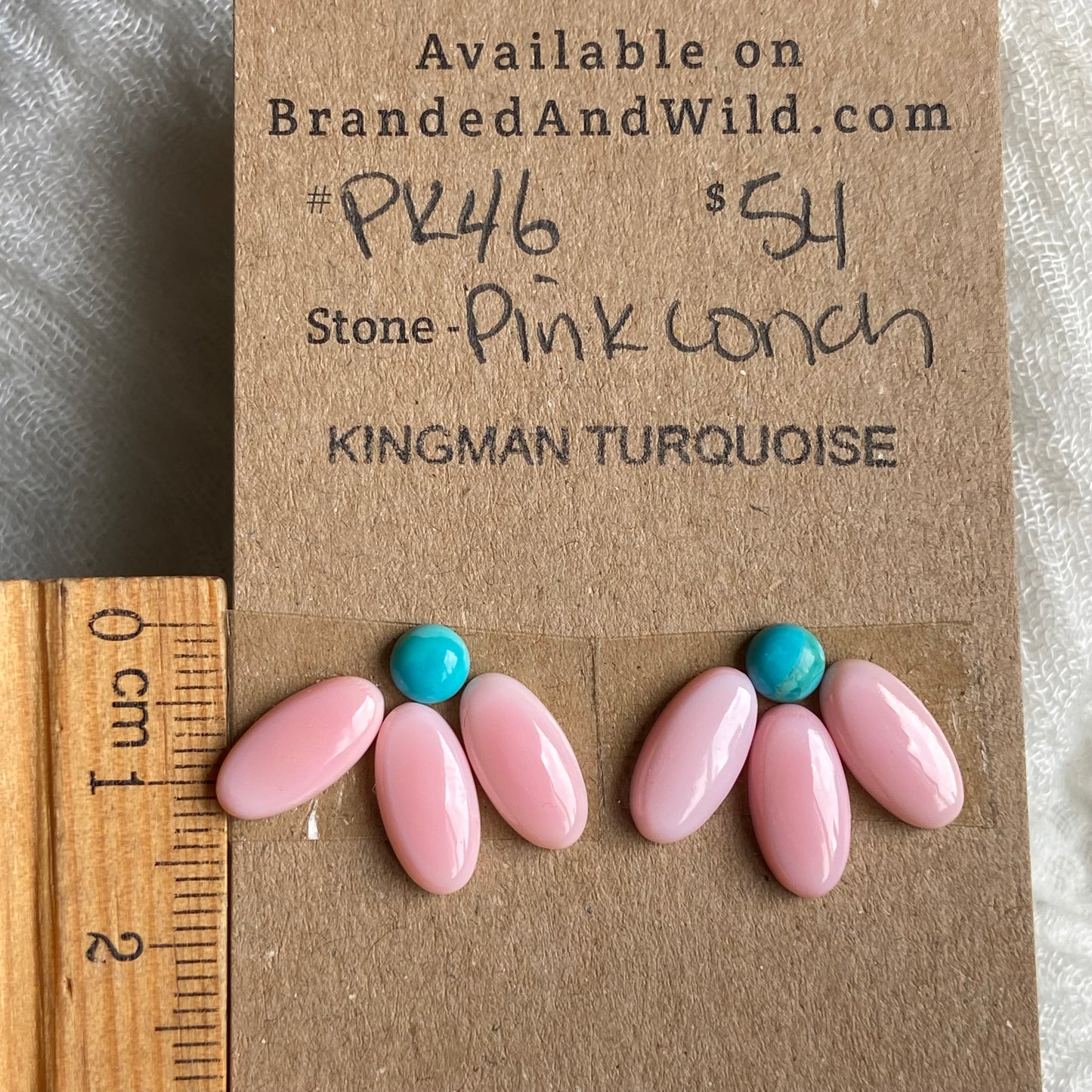 Pink Conch / Kingman Cabochon - PK46