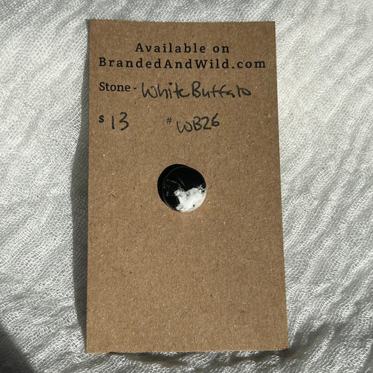White Buffalo Cabochon - WB26