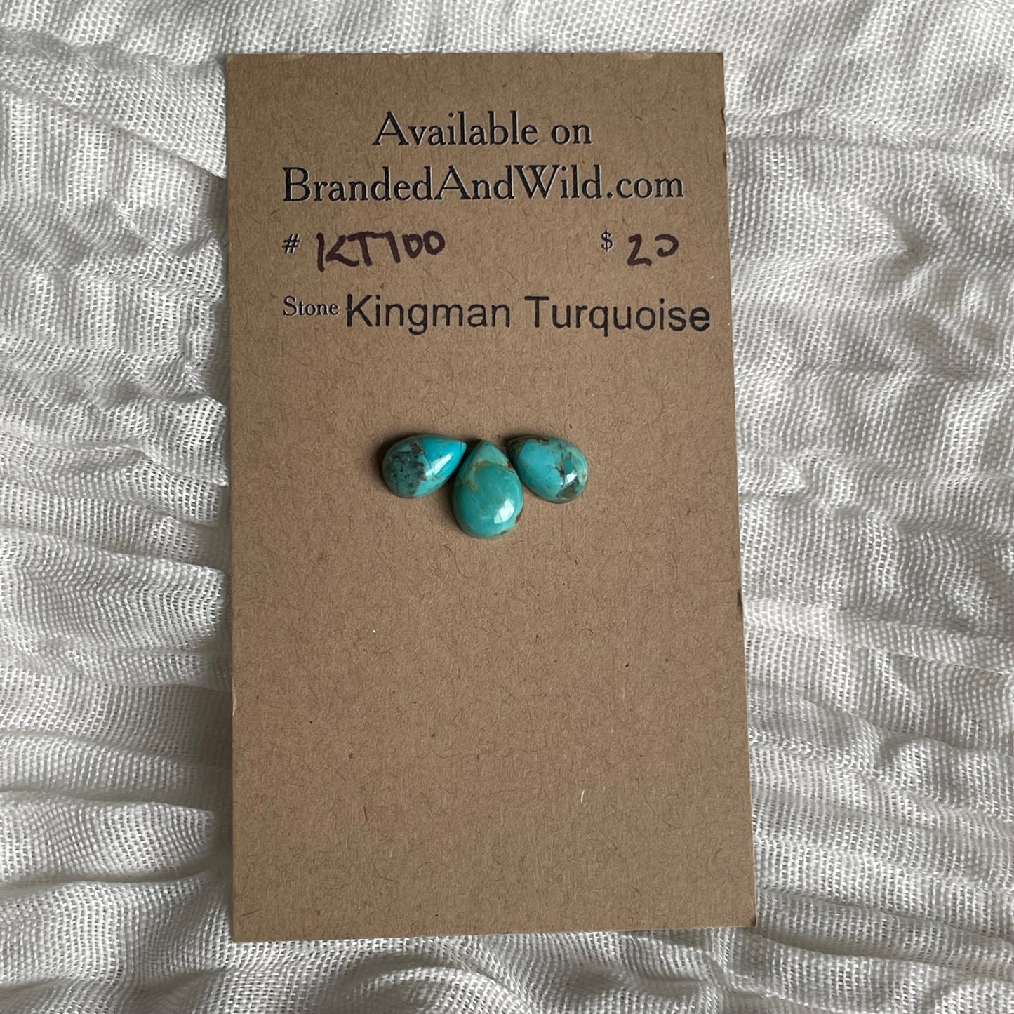 Kingman Turquoise Cabochon - KT100 09FA828C-8B52-4A86-94A3-CE9DB1CBA18E Brandedandwild.com
