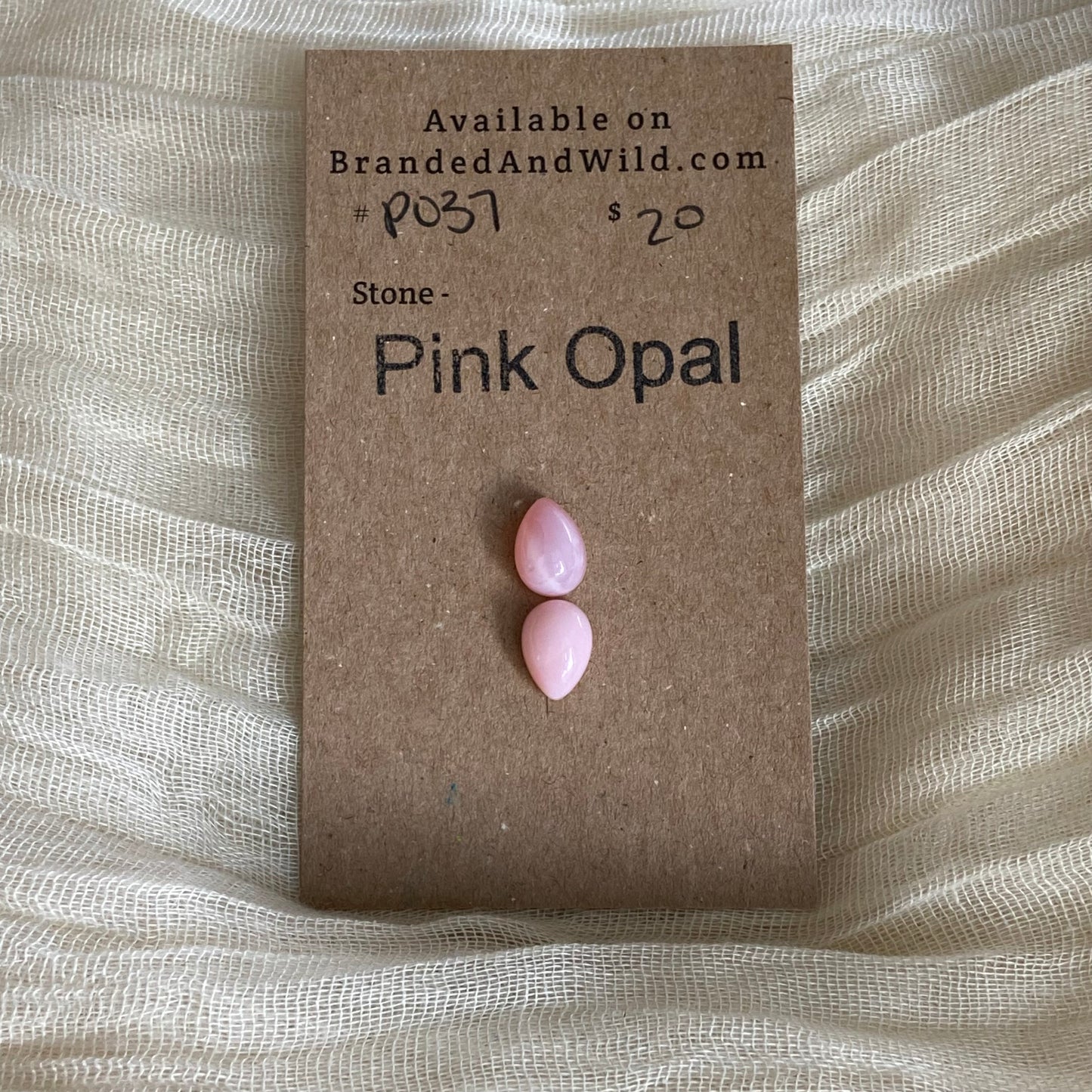 Pink Opal Cabochon - P037