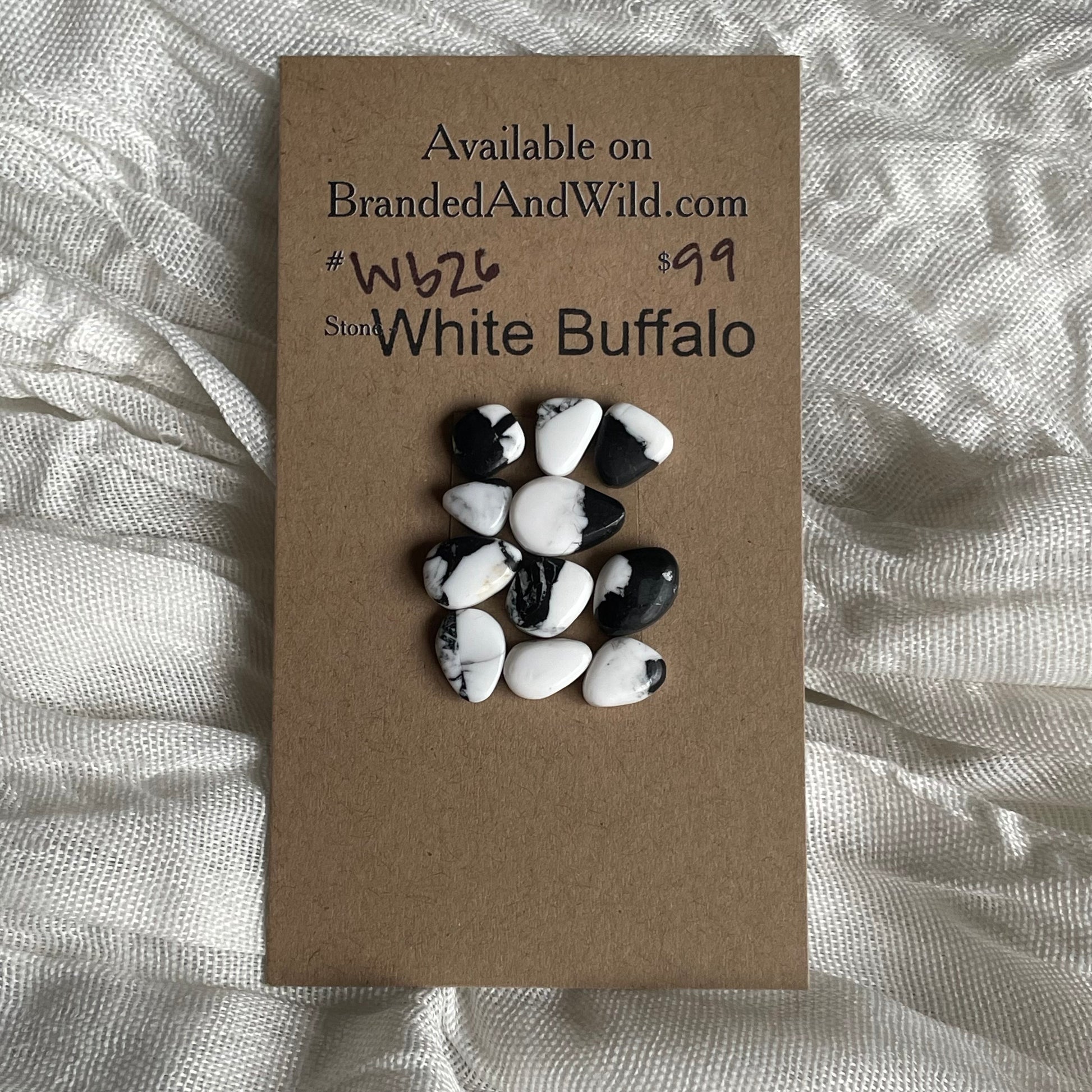 White Buffalo Cabochon - WB26 0A41556E-286F-4E2C-8351-21E0A52CC88B Brandedandwild.com