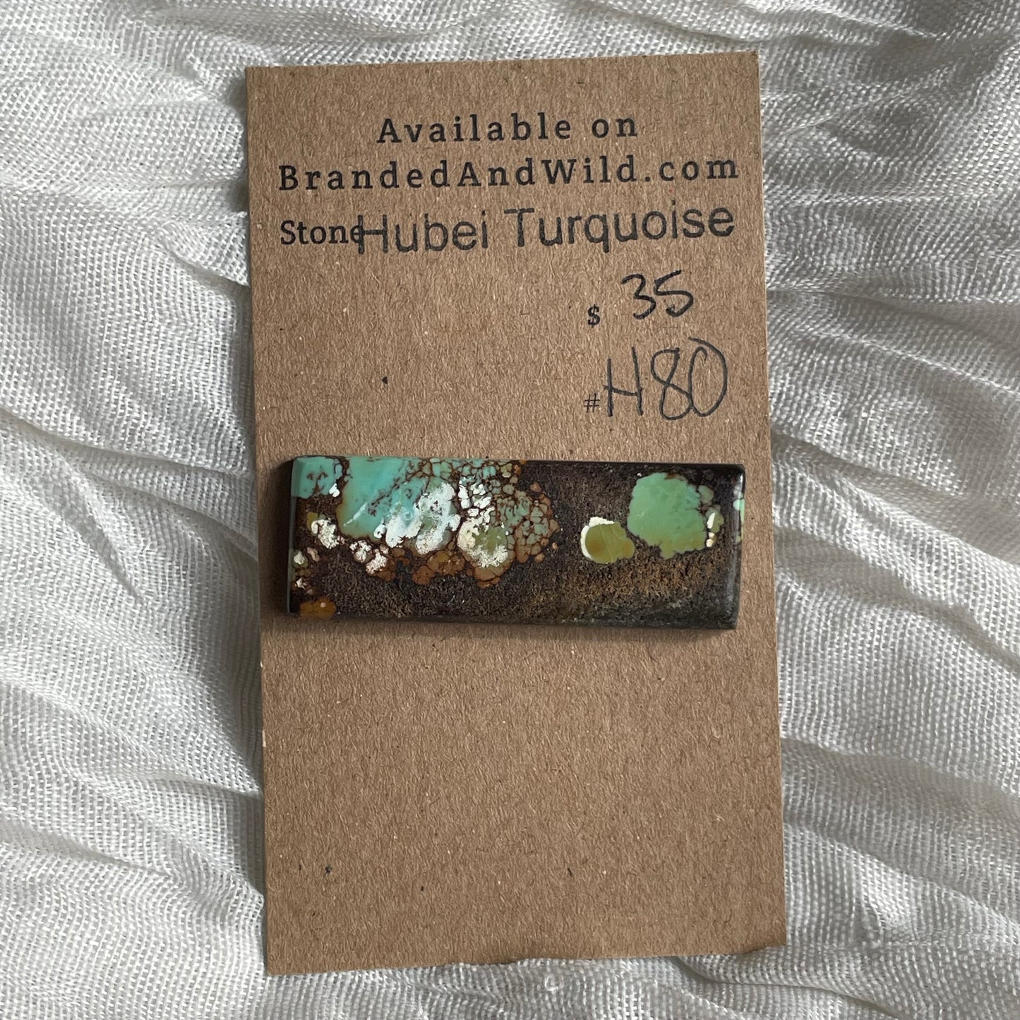 Hubei Turquoise Cabochon - H80 0A85F9F4-5C7E-40C2-93DC-7D01BCF5C34F Brandedandwild.com