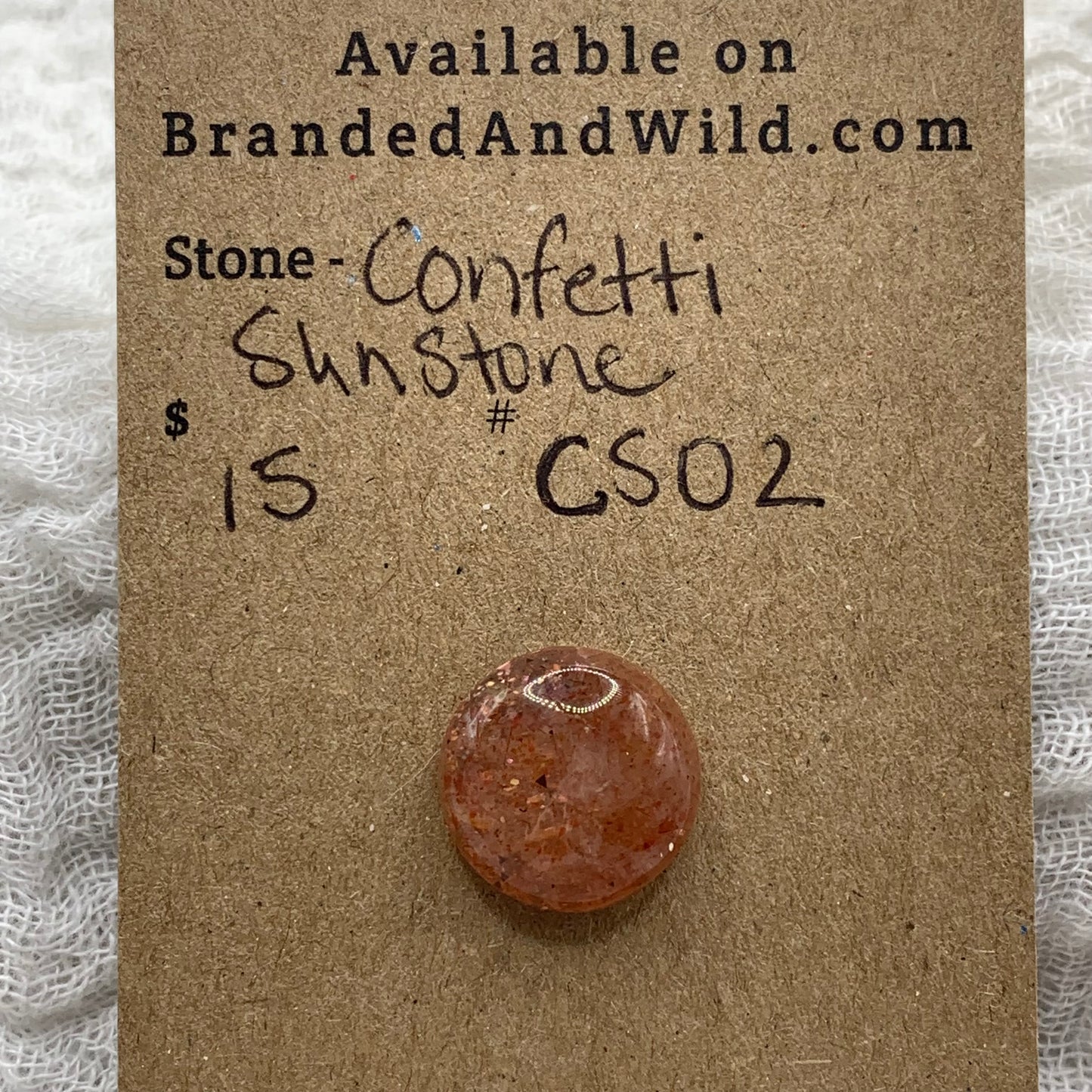 Confetti Sunstone Cabochon - CS02