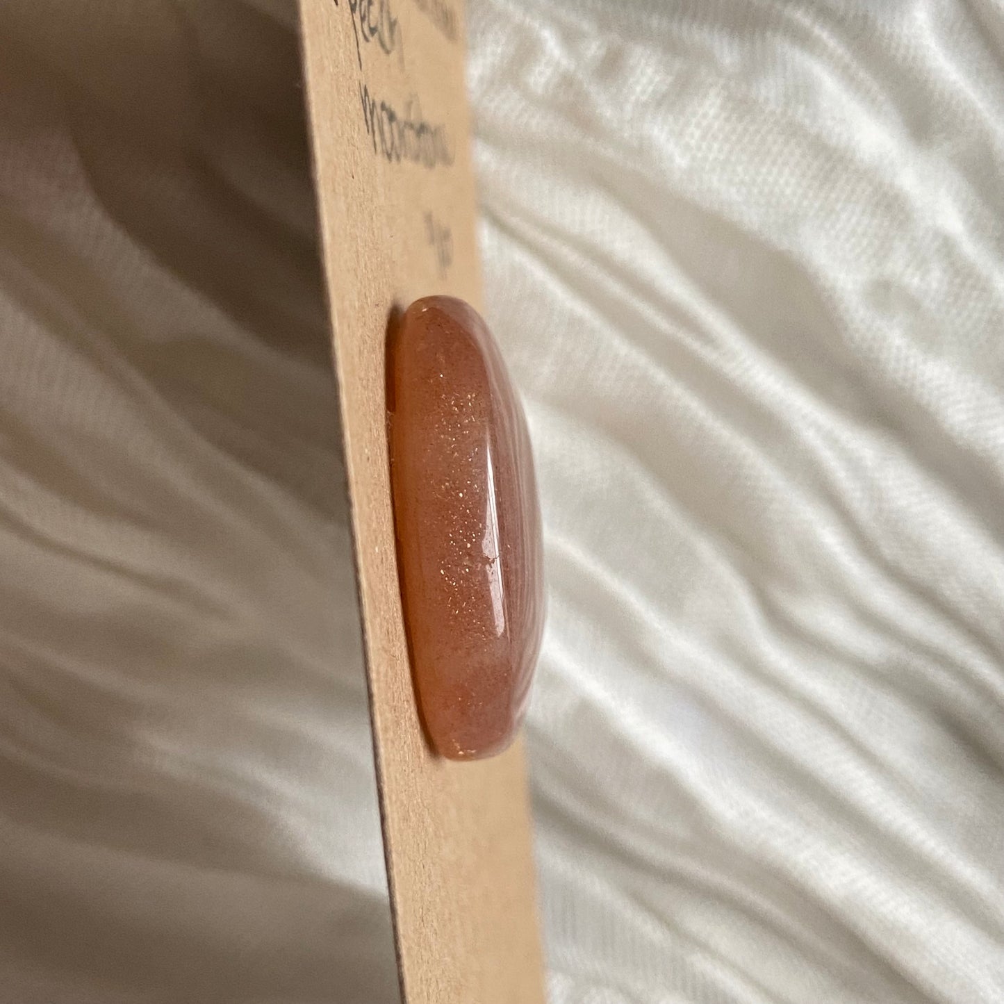 Peach Moonstone Cabochon - M058 0A90CEF8-3ADC-4529-9AA8-6248E211E9F5 Brandedandwild.com