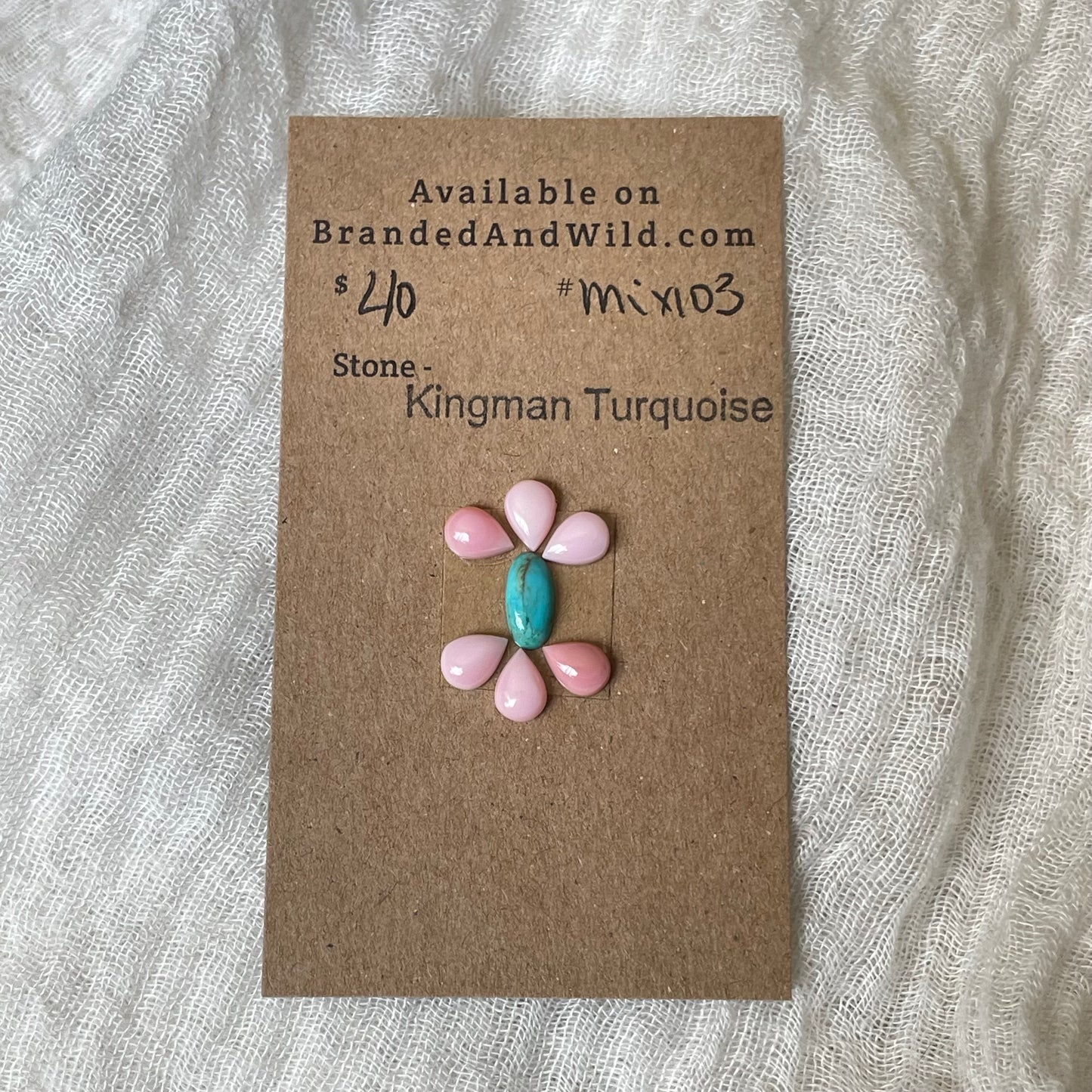 Kingman Turquoise Cabochon - KT103 0AA30A50-B01D-4A2F-8F70-CB0143B9FEBB Brandedandwild.com
