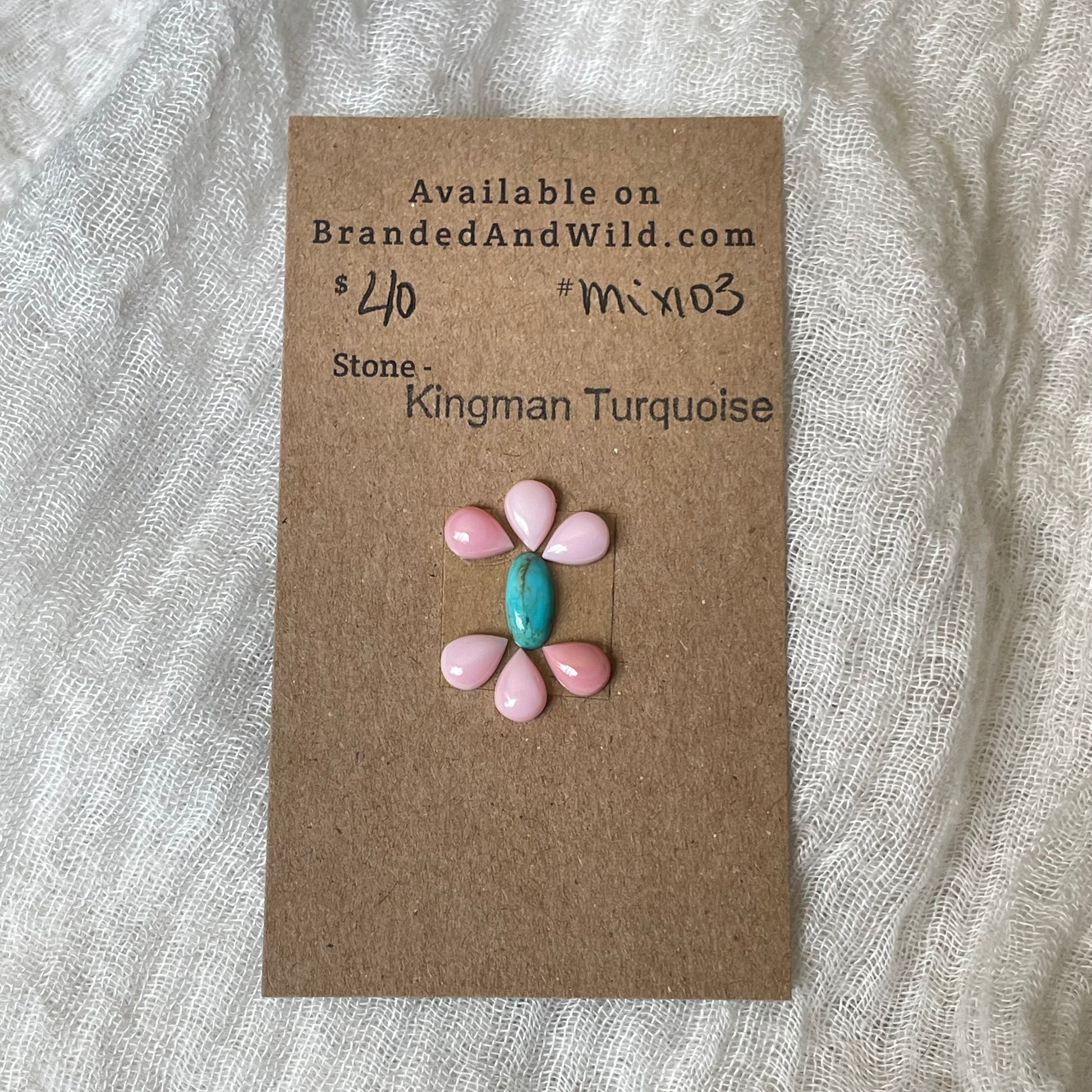 Kingman Turquoise Cabochon - KT103 0AA30A50-B01D-4A2F-8F70-CB0143B9FEBB Brandedandwild.com