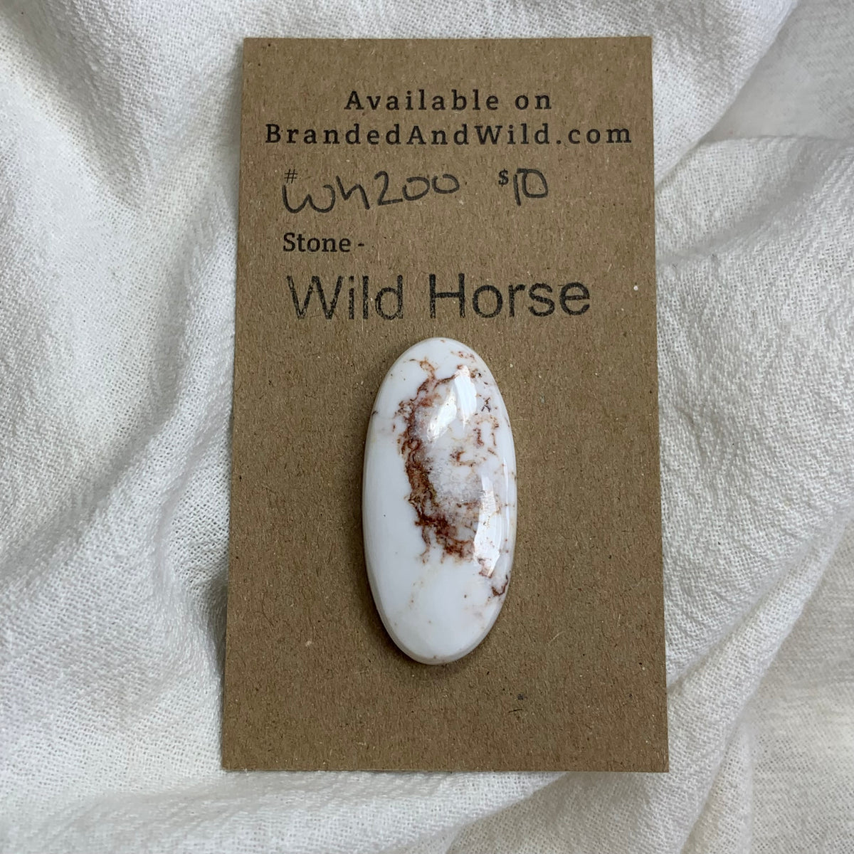 Wild Horse Cabochon - WH200 0AE32D0F-4315-447E-8F3A-C7DE4732B4B0 Brandedandwild.com