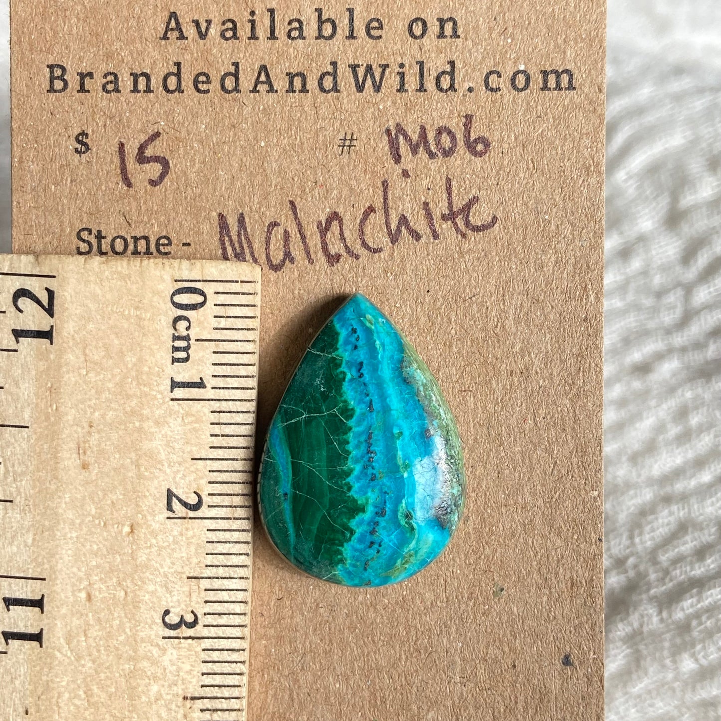 Malachite Cabochon - M06 0AEB34A2-06D7-417A-A747-D49551BEB96F Brandedandwild.com