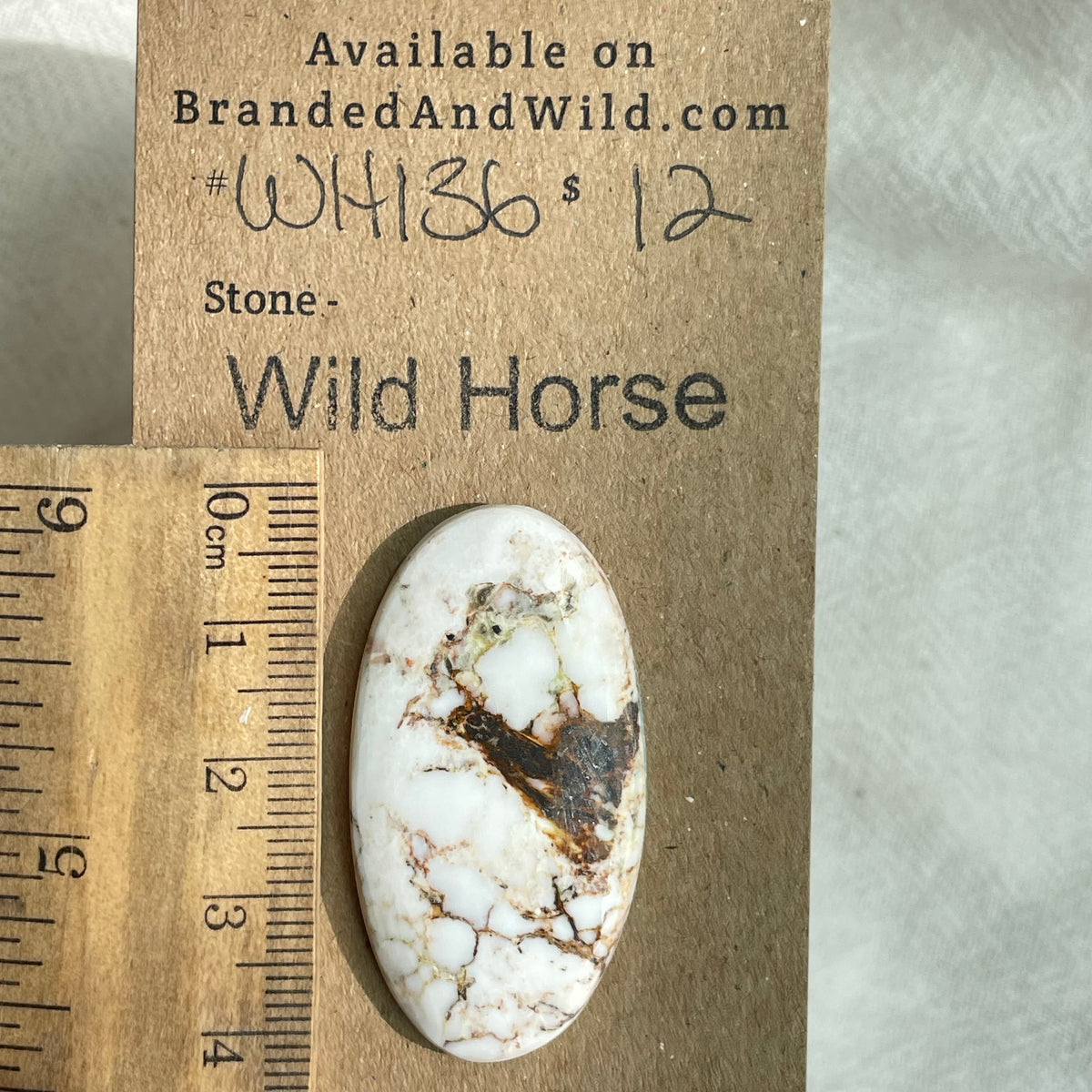 Wild Horse Cabochon - WH136 0AF39459-8E6B-4E35-B38B-1EE909A03D51 Brandedandwild.com