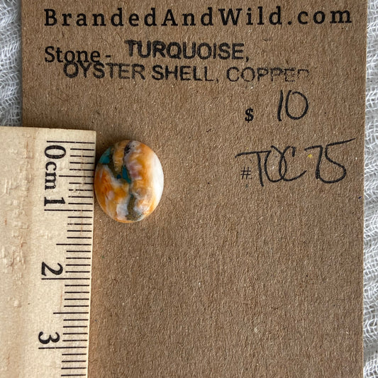 Turquoise, Oyster Shell, Copper - TOC75