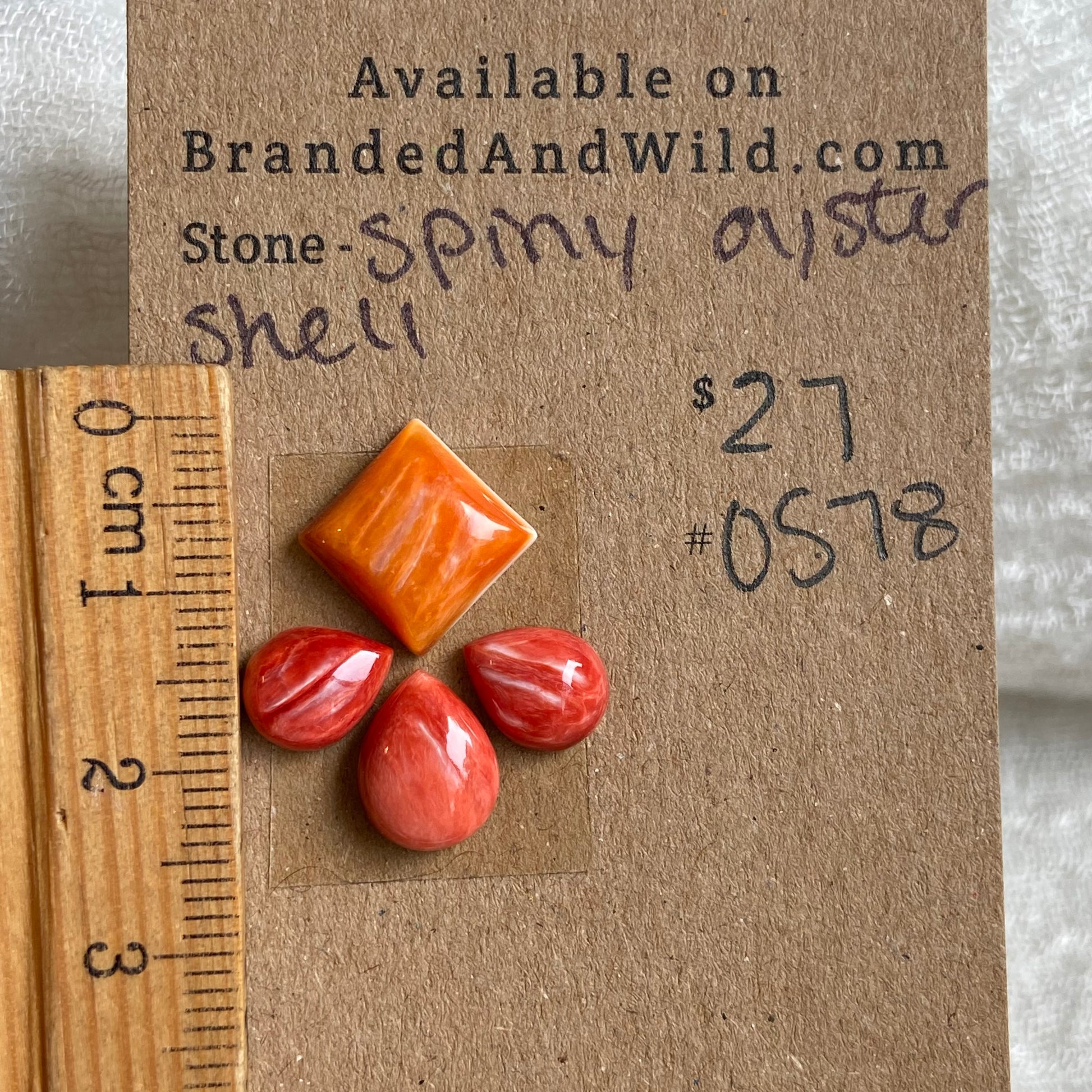 Oyster Shell Cabochon - OS78 0B3BF193-FBA8-484F-A275-6421FCEAD3D0 Brandedandwild.com