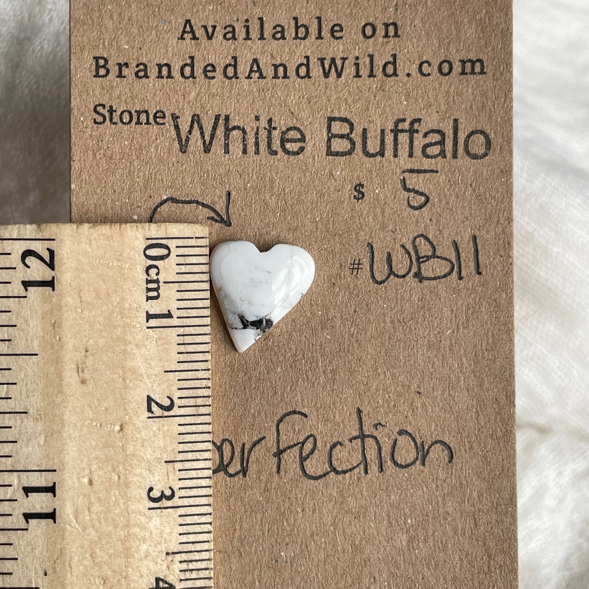 White Buffalo Cabochon - WB11 0B47AA3A-75B3-439F-B0AA-65E7A7537763 Brandedandwild.com