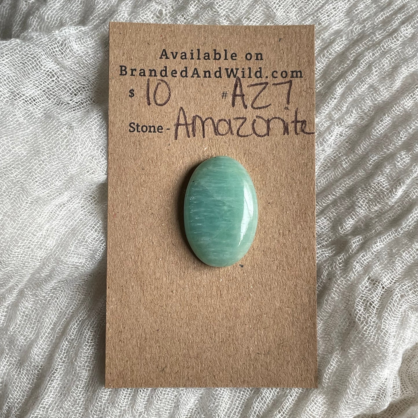 Amazonite Cabochon - AZ7 0B4AD282-80BF-4D0B-8176-3372A4564B0A Brandedandwild.com