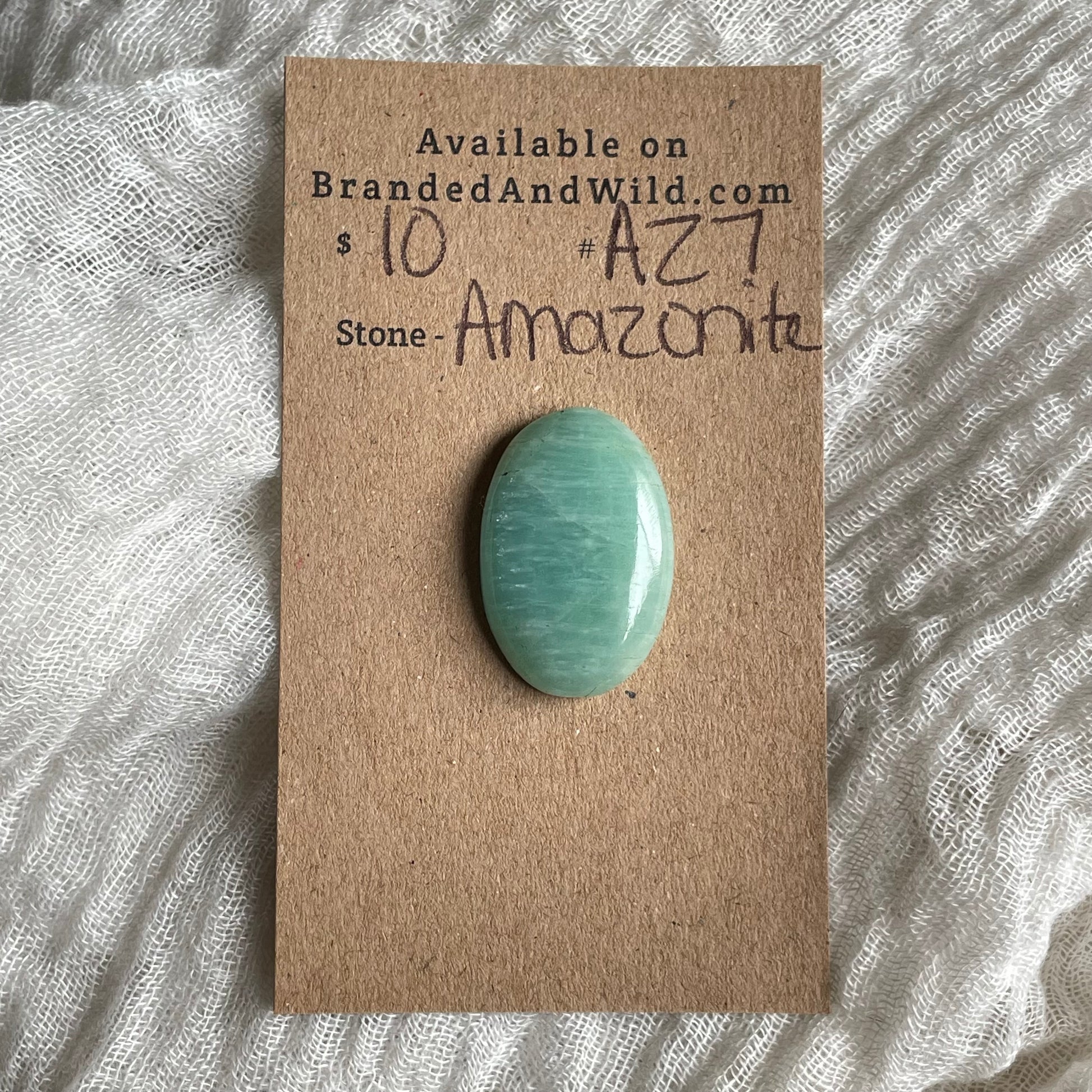 Amazonite Cabochon - AZ7 0B4AD282-80BF-4D0B-8176-3372A4564B0A Brandedandwild.com