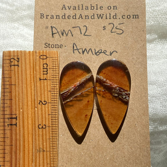 Amber Cabochon AM72 0B4D037D-FD44-44AD-A099-5C2EB0B6C293 Brandedandwild.com