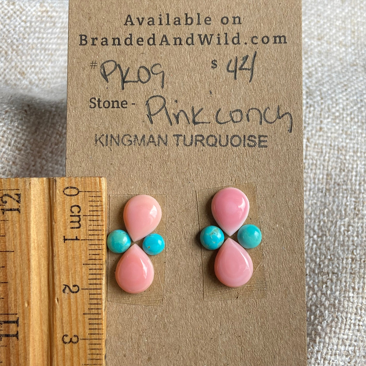 Pink Conch / Kingman Cabochon - PK09 0B71A761-27FC-4BA1-818B-F776E17746C6 Brandedandwild.com