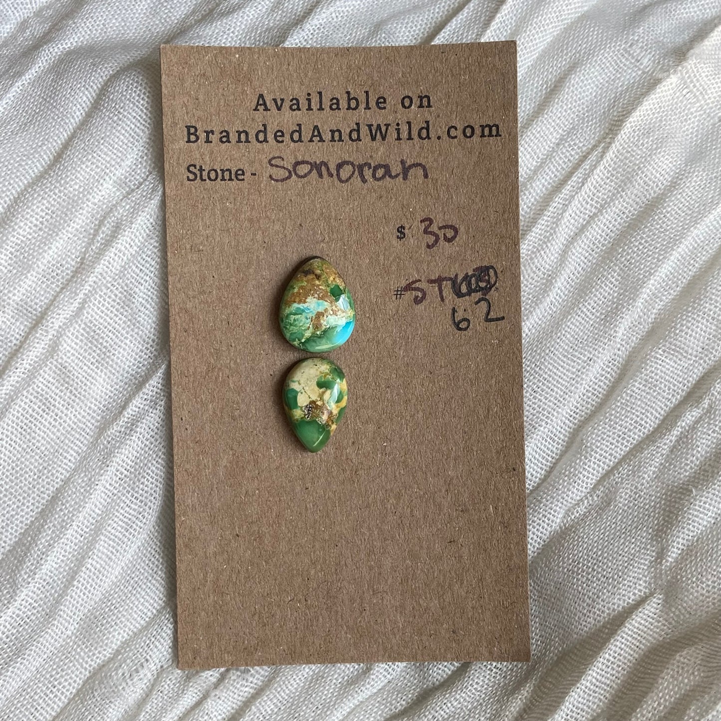 Sonoran Turquoise Cabochon - ST62 0BB263CE-71B5-4338-9C76-9D2BDAECBEF1 Brandedandwild.com