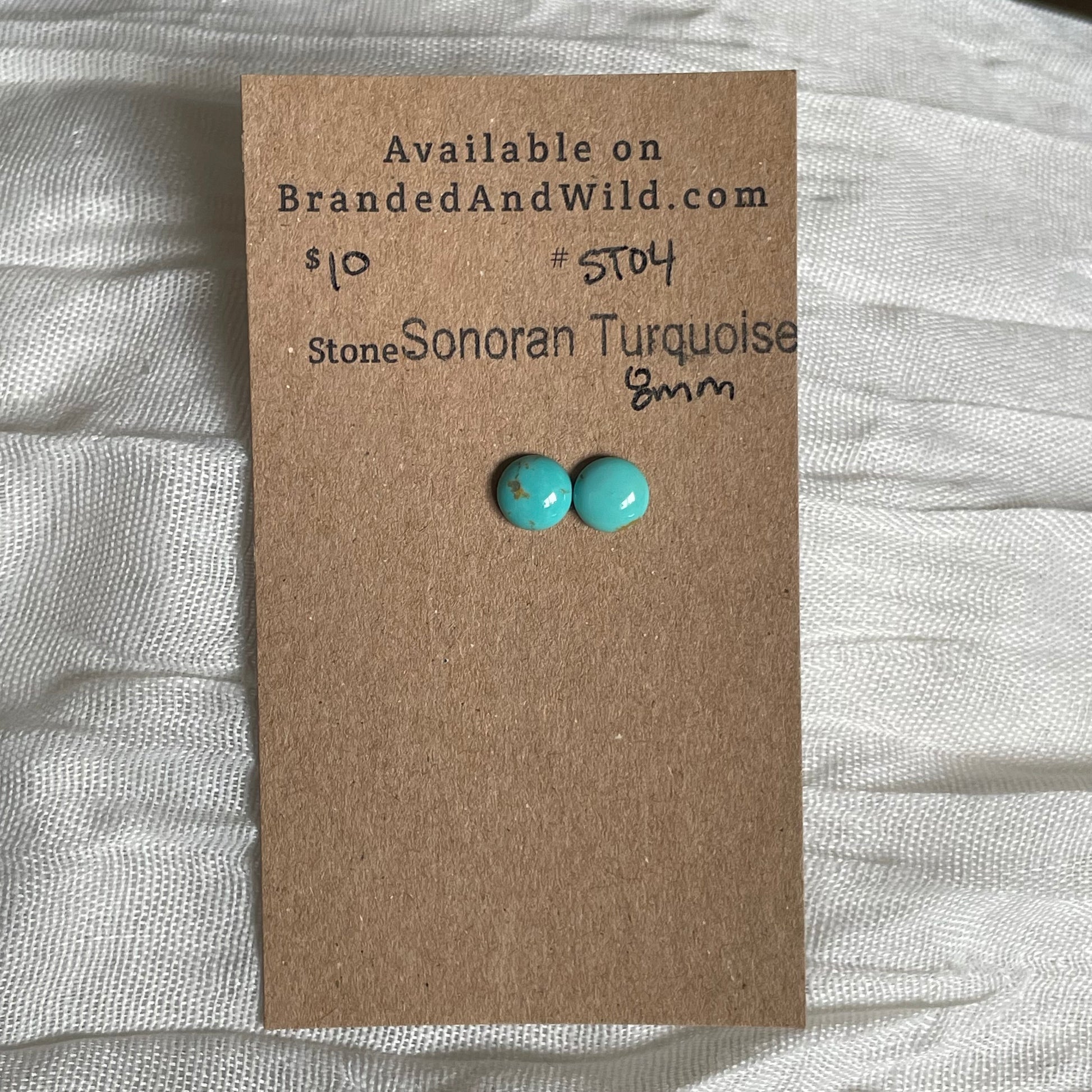 Sonoran Turquoise Cabochon - ST04 0BB2EBA6-F219-40D6-9F05-6203D46E86DC Brandedandwild.com