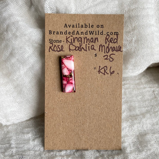Kingman Red Dahlia Rose Mohave Cabochon - KR6