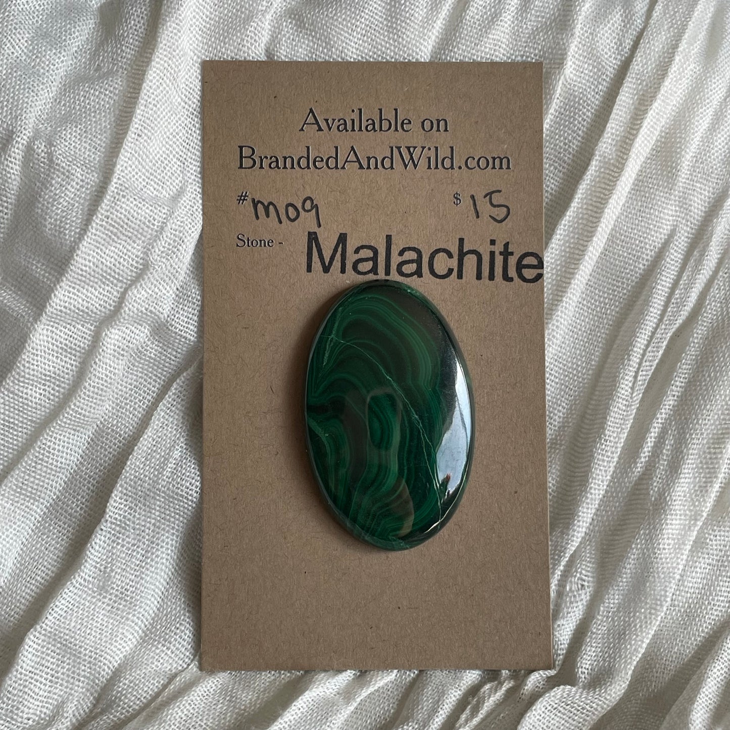 Malachite Cabochon - M09 0BE70491-B53D-4CA8-957E-9C44316BC092 Brandedandwild.com