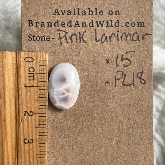 Pink Larimar Cabochon - PL18 0BE70FEE-5ADF-4168-8D43-FD1C90749C13 Brandedandwild.com