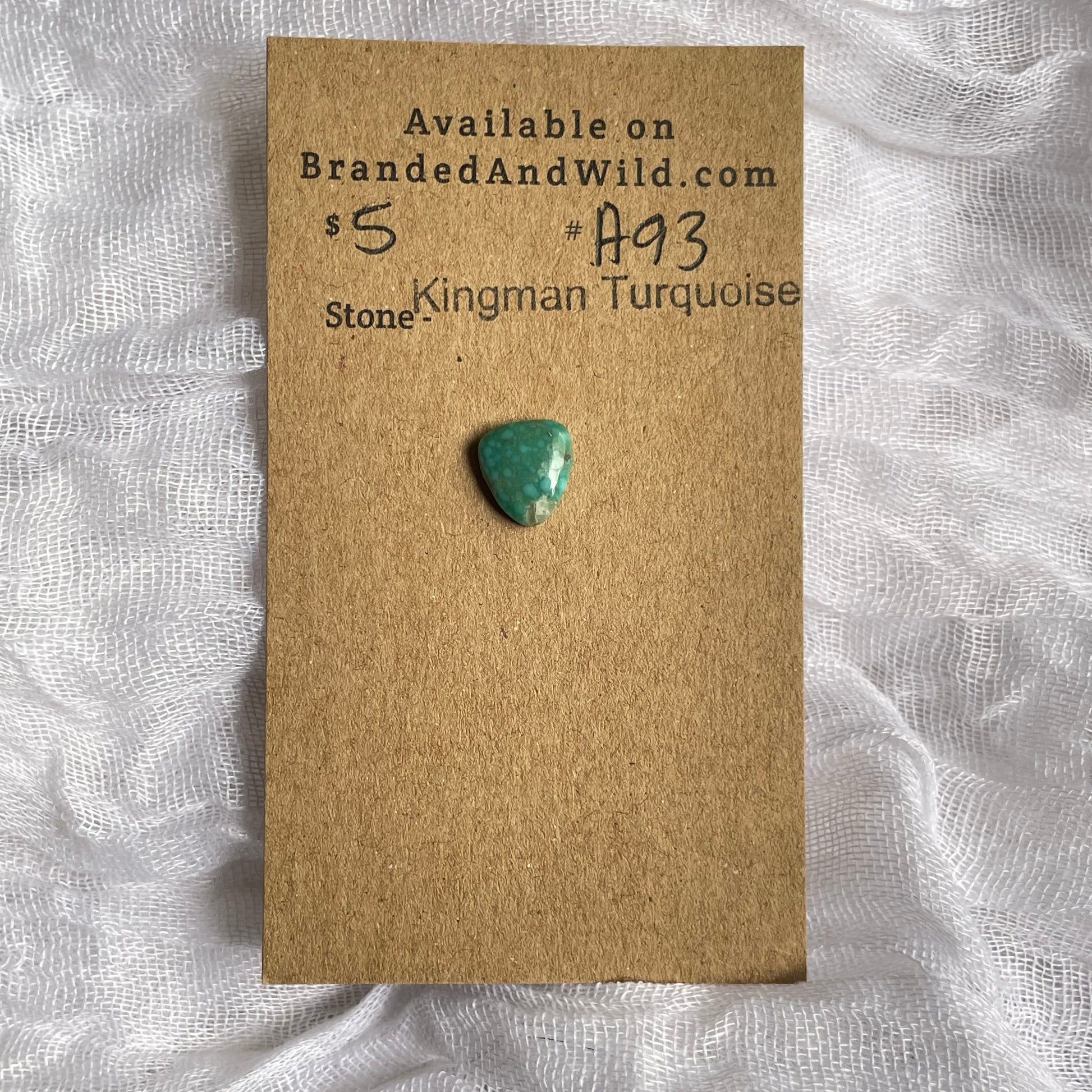 Kingman Turquoise Cabochon - KT93 0BE8FC0F-D07F-4B9D-9D8C-62F784A4679B Brandedandwild.com