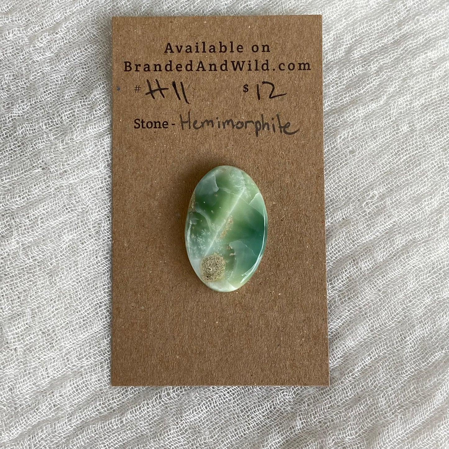 Hemimorite Cabochon - H11